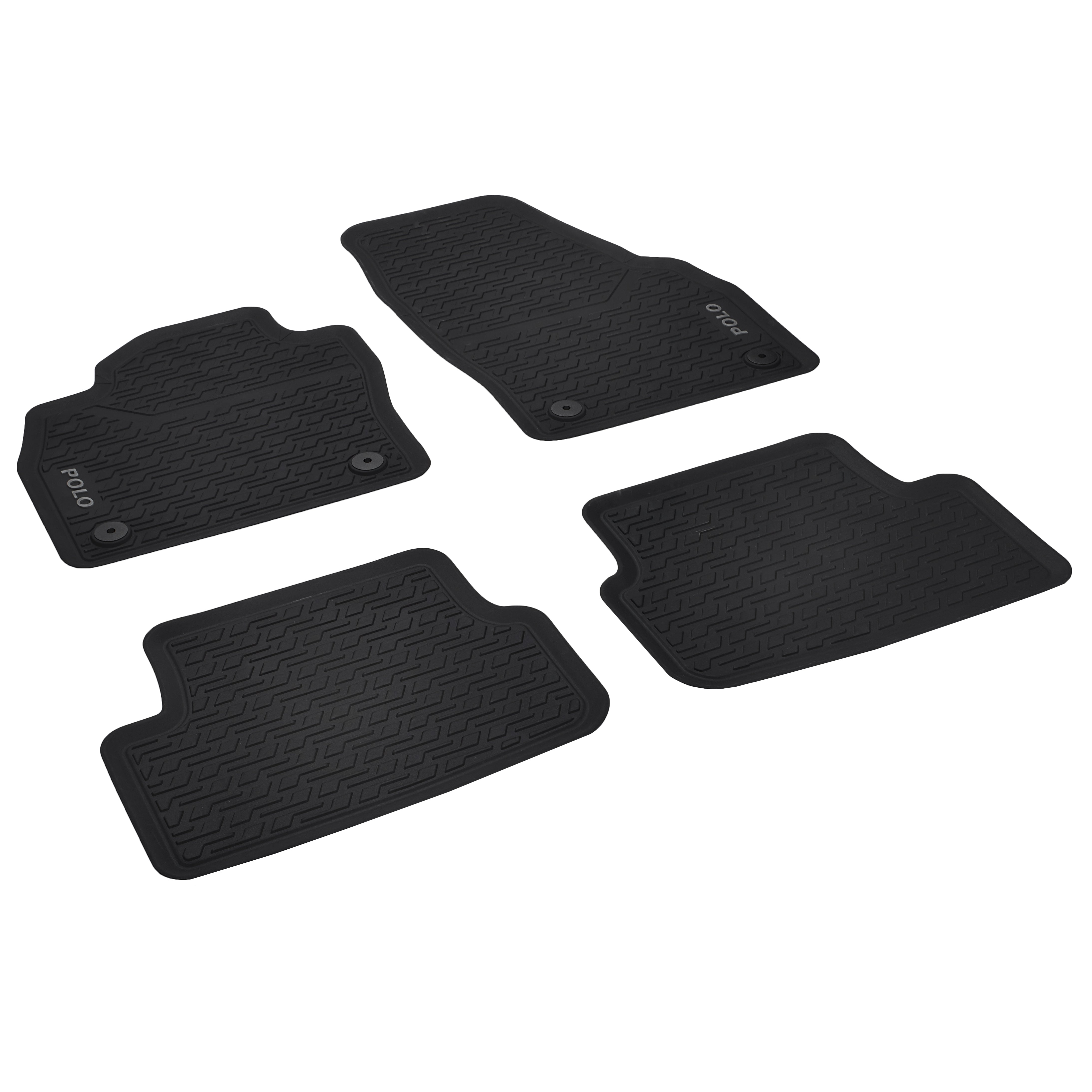 VW Polo VII (2G) Gummimatten, 4 Stück, vorne und hinten, 2G106150082V