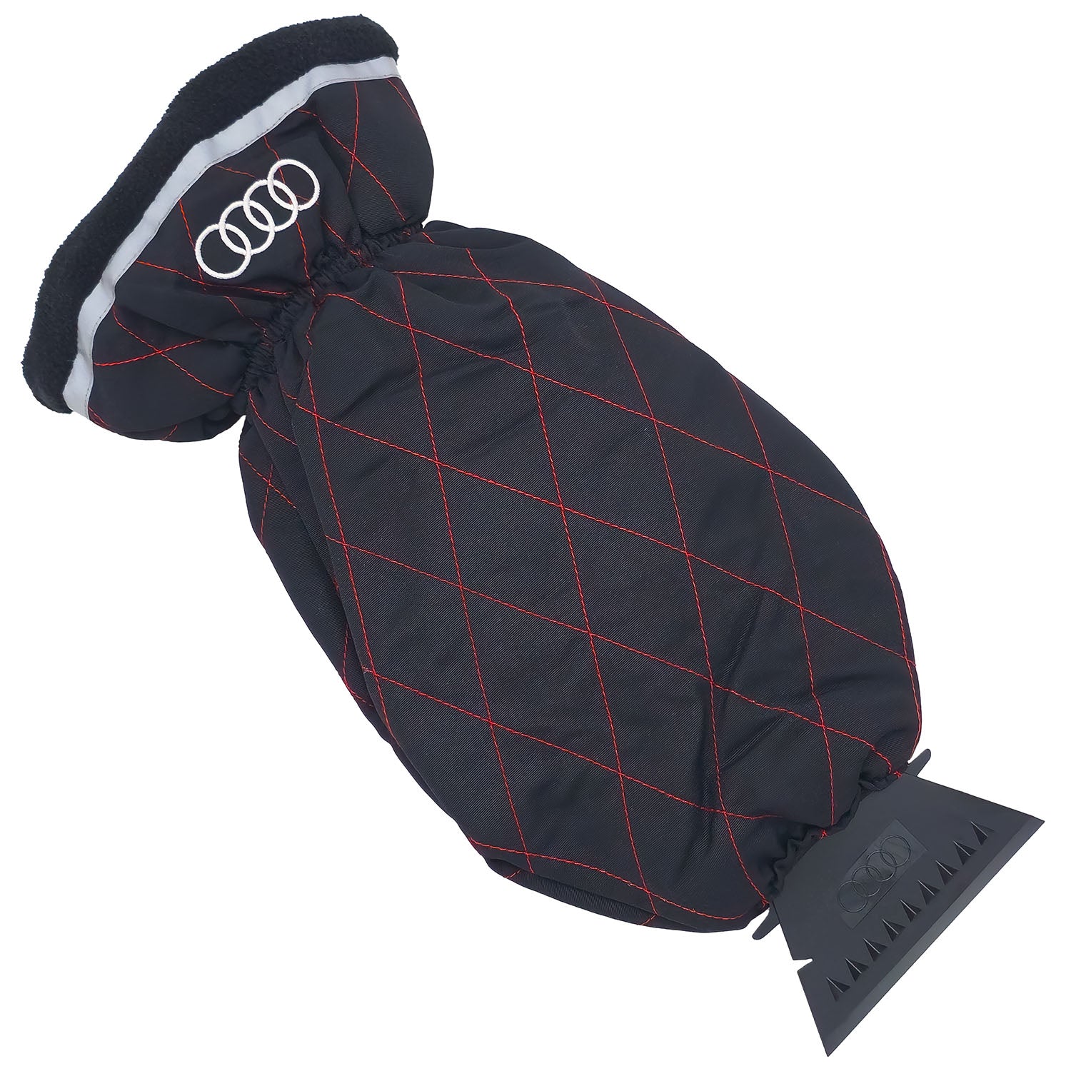 Audi Eiskratzer mit Handschuh Rote Nähte mit Reflektor 80A096010D, Mense  Onlineshop