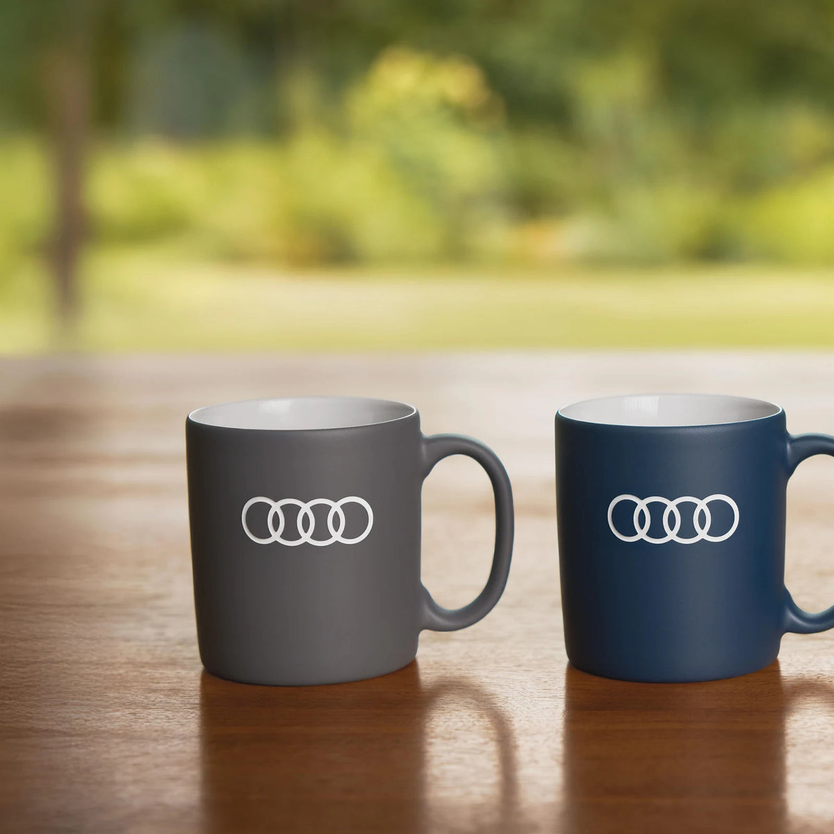 Audi Tasse, grau, Porzellan, 350 ml – Anwendungsbild 1