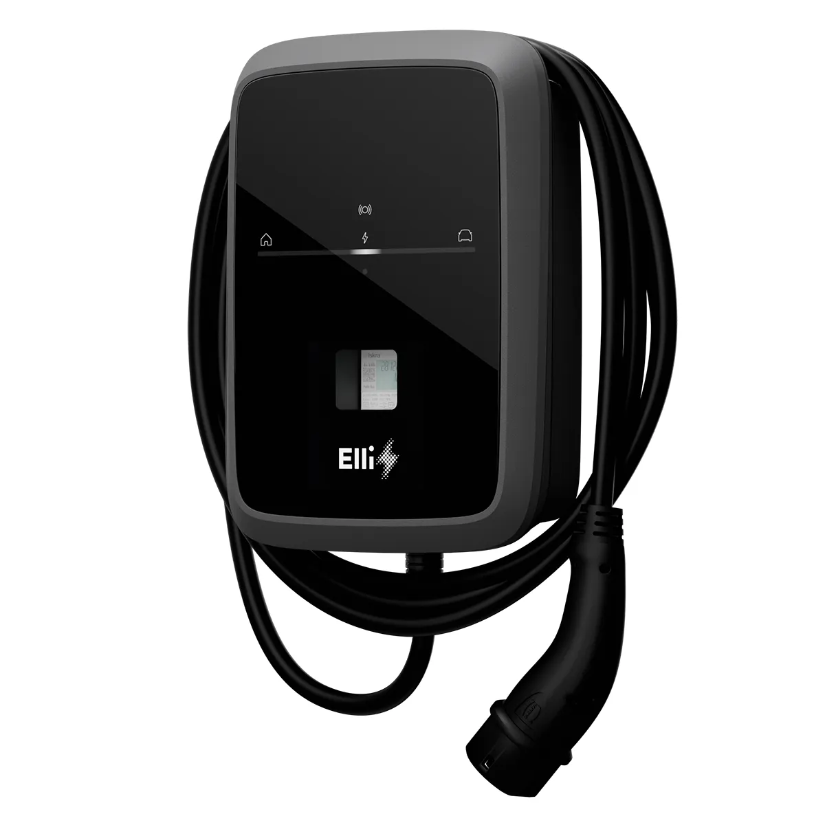 Elli Charger Pro 2, 22 kW, Eichrecht, Wallbox mit Kabel 7,5m (Typ2), App, WLAN, LTE, MID-Stromzähler, PV-Laden, Phasenumschaltung