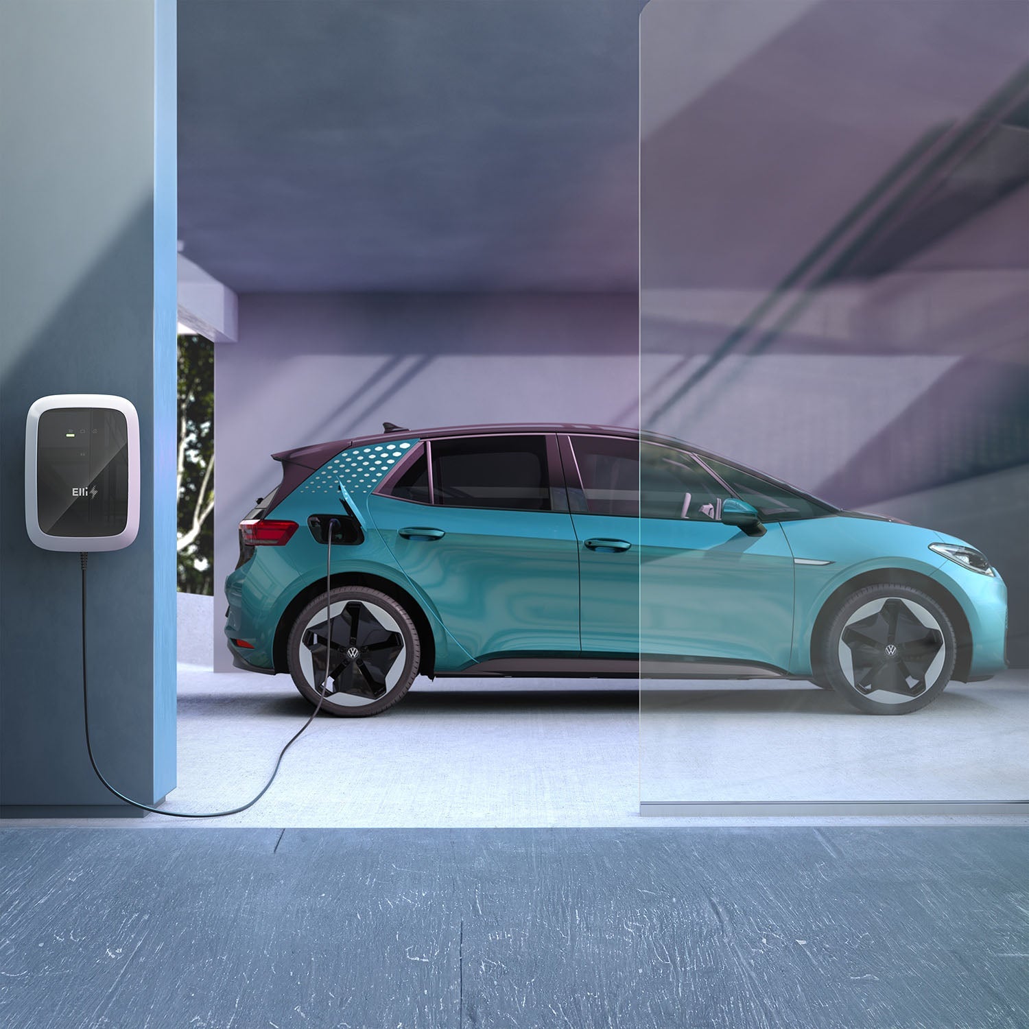 Elli Charger Pro 11 kW Wallbox mit Kabel 7,5m (Typ2), App, WLAN, LTE, EEBus, OCPP 2.0J & MID Stromzähler