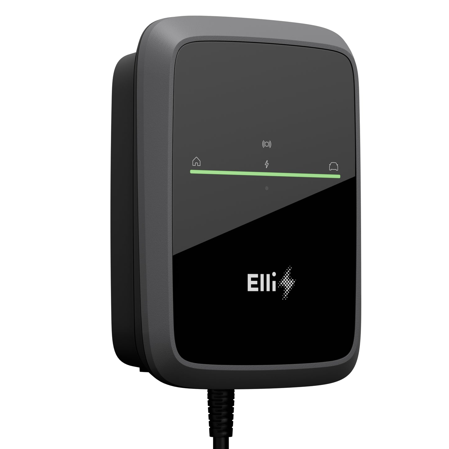 Elli Charger Connect 2, 22 kW Wallbox s kablom 7,5 m (Type2), App, WLAN, PV Shop, Fazno stikalo