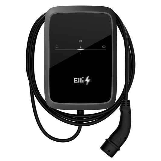 Elli Charger Pro 2, 22 kW Wallbox mit Kabel 7,5m (Typ2), App, WLAN, LTE, MID-Stromzähler, PV-Laden, Phasenumschaltung