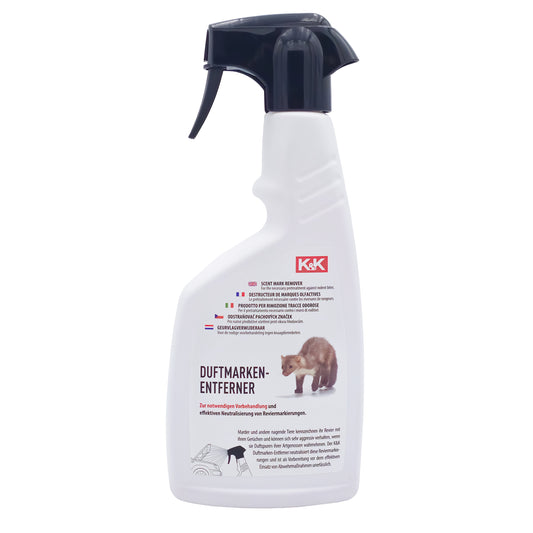 K&K Marderabwehr Marder Duftmarkenentferner, Sprühflasche 500ml