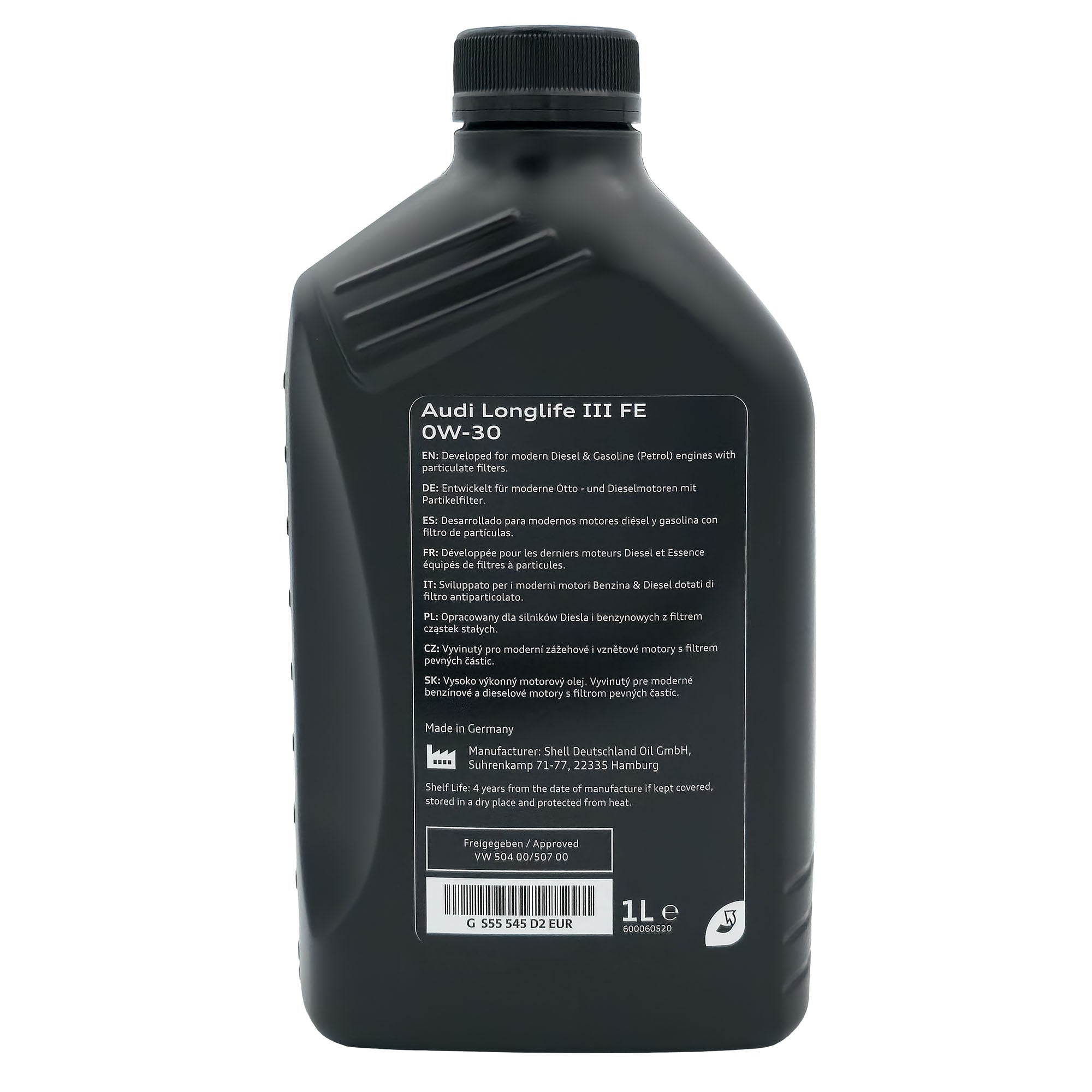 Audi LongLife III FE Motoröl SAE 0W30 VW 504.00/507.00