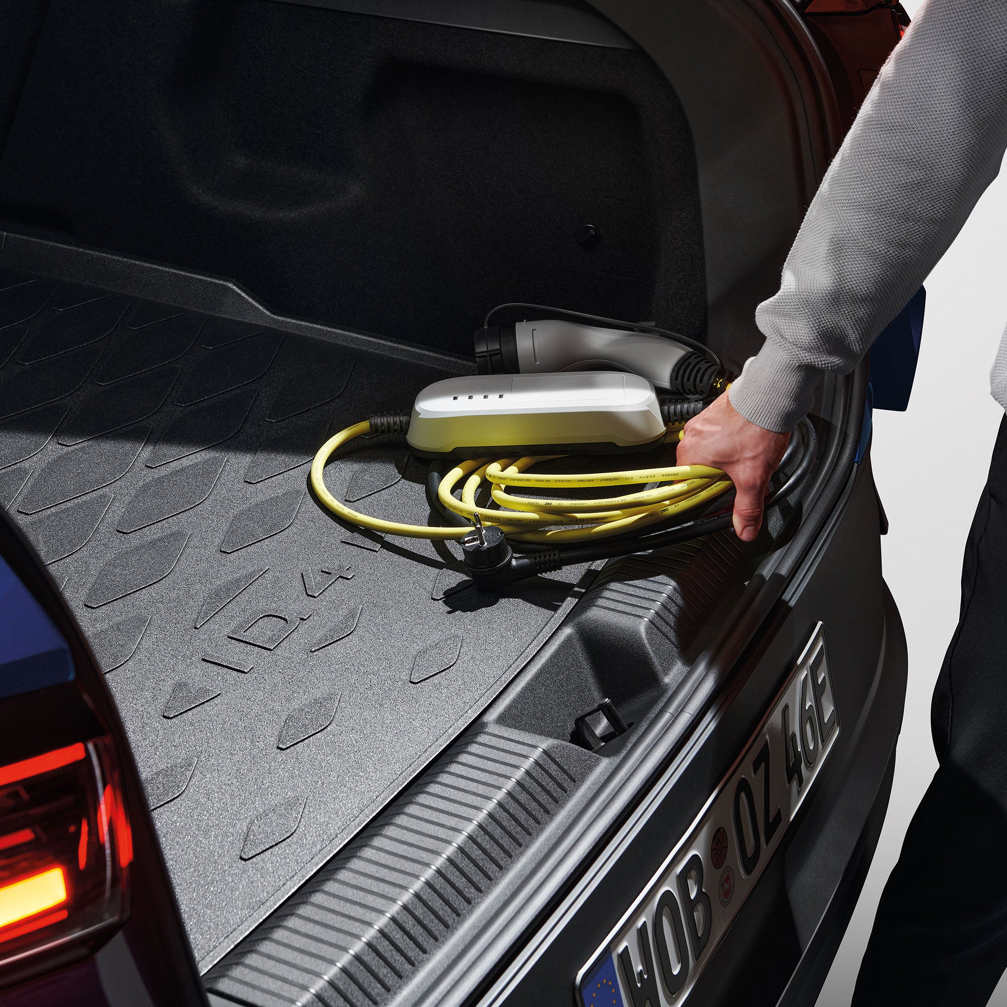 Cavo di ricarica per auto elettriche Volkswagen tipo 2 per la presa di corrente, 230V, spina UE, caricatore AC, 000054412
