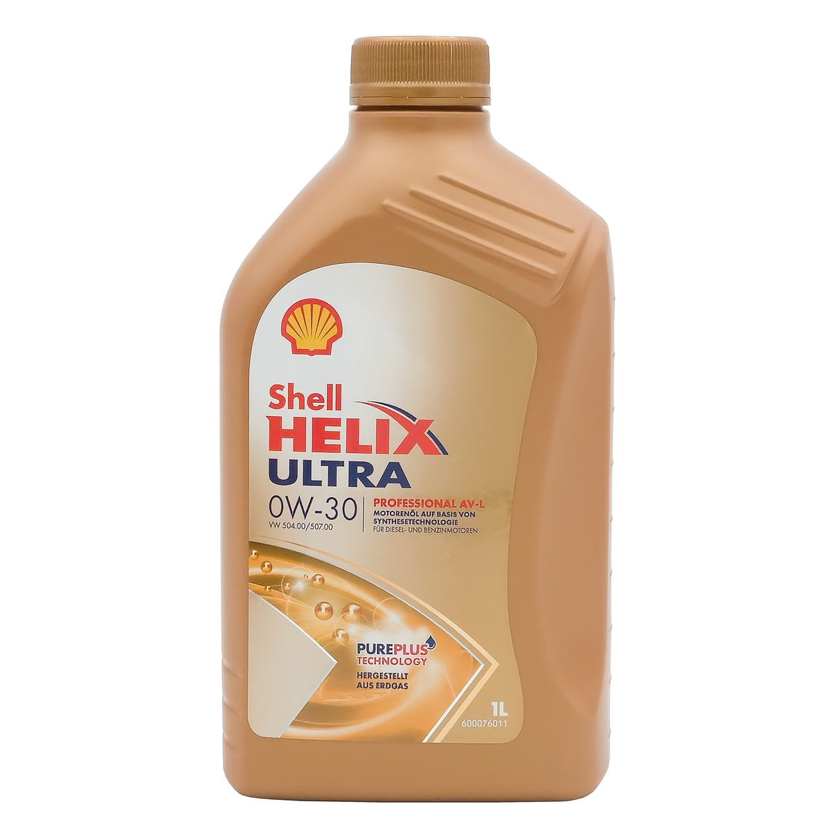 Shell Helix Ultra Professional AV-L 0W-30 Motoröl in der goldenen 1-Liter-Flasche