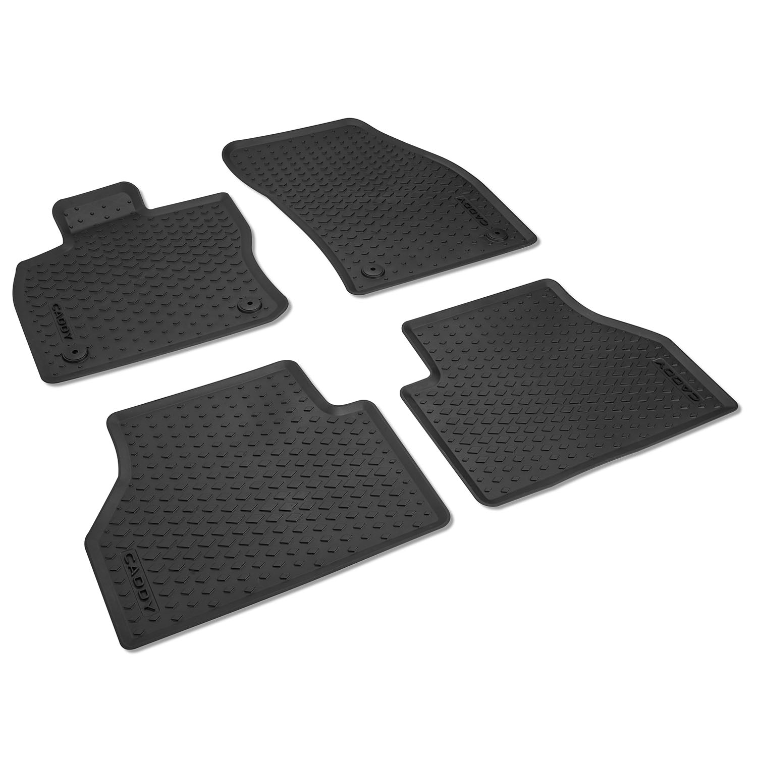 VW Caddy 5, Gummimatten, 4 Stück, vorne und hinten, 2K806150082V