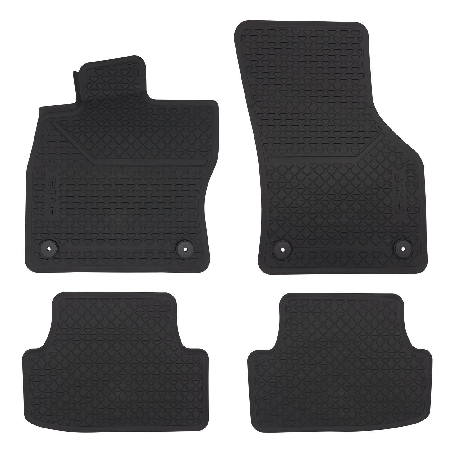 VW Golf 7 VII rubber mats, 4 pieces, front and rear, 5G1061500A82V