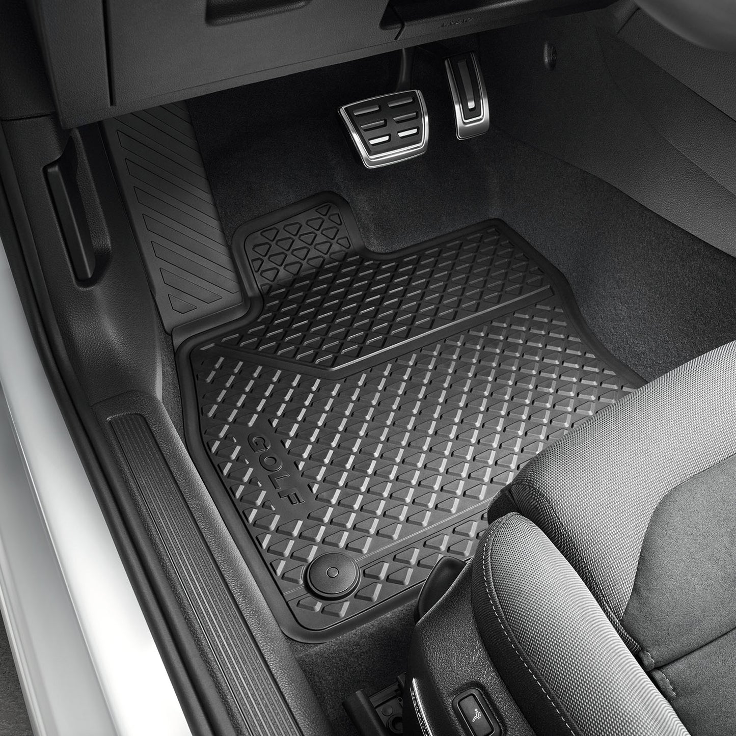 VW Golf 7 VII rubber mats, 4 pieces, front and rear, 5G1061500A82V