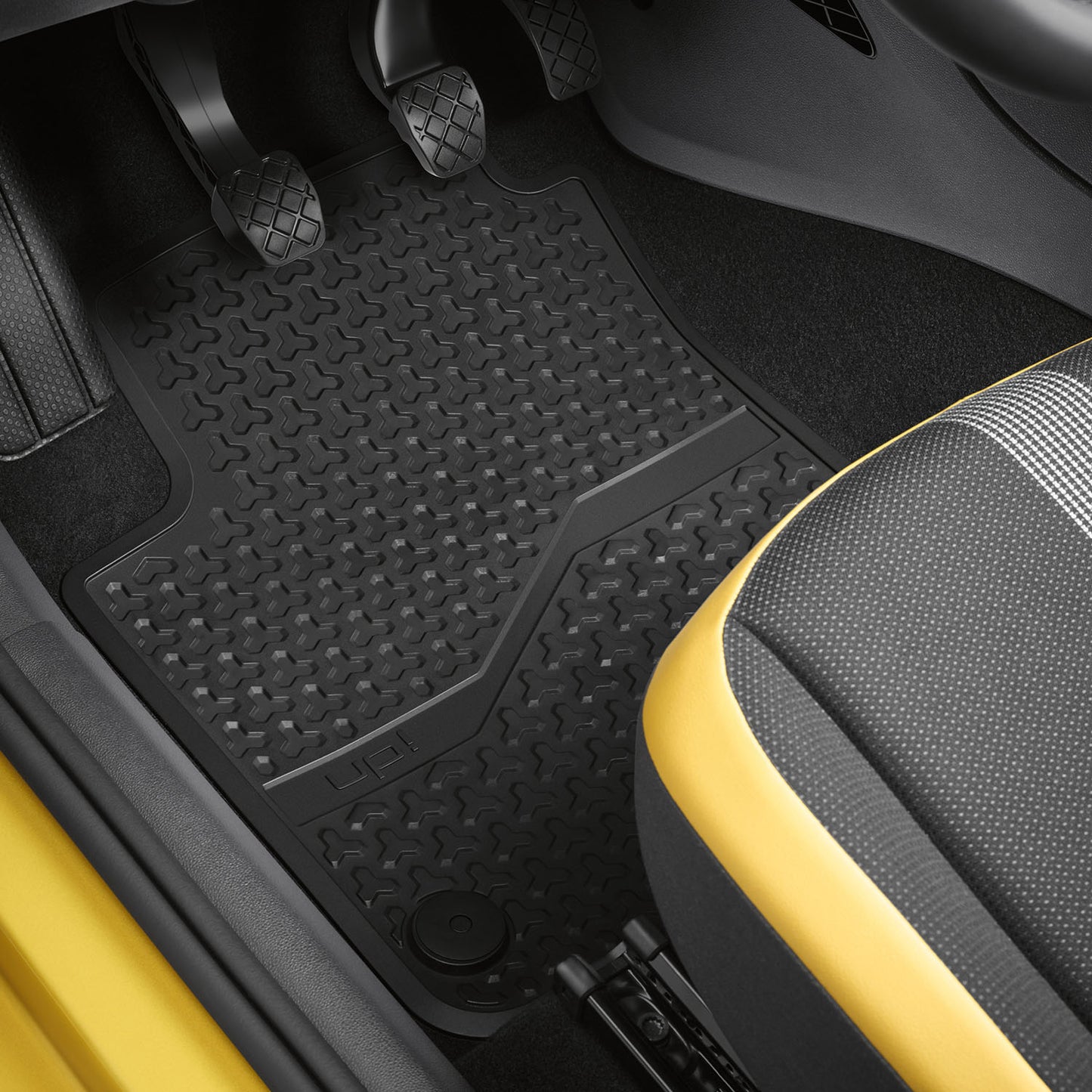 VW up! Rubber mats, 2 pieces, front, 1S1061501041