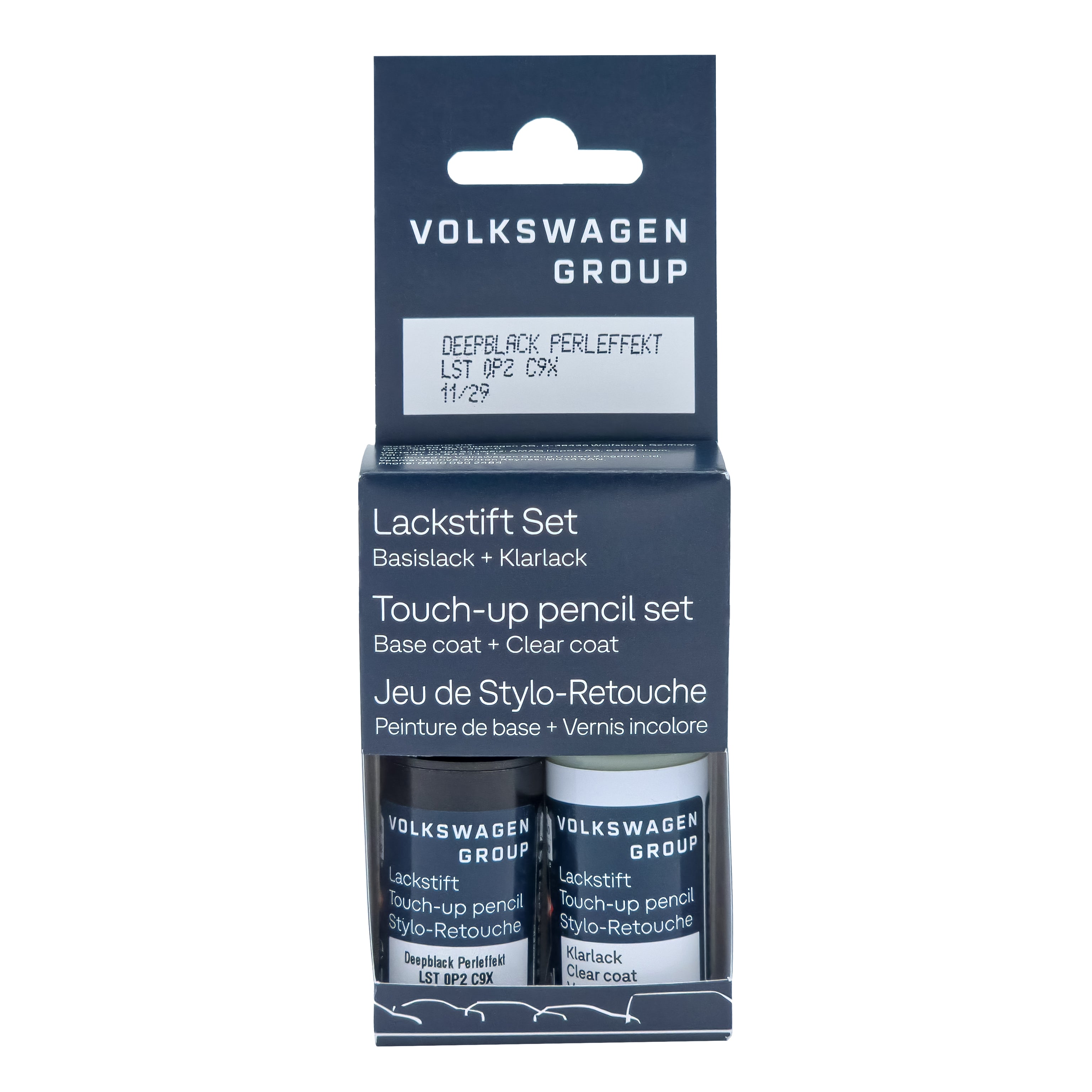 VW Lackstift Farbcode C9X Lackstift-Set - Deep Black Perleffekt LST0P2C9X