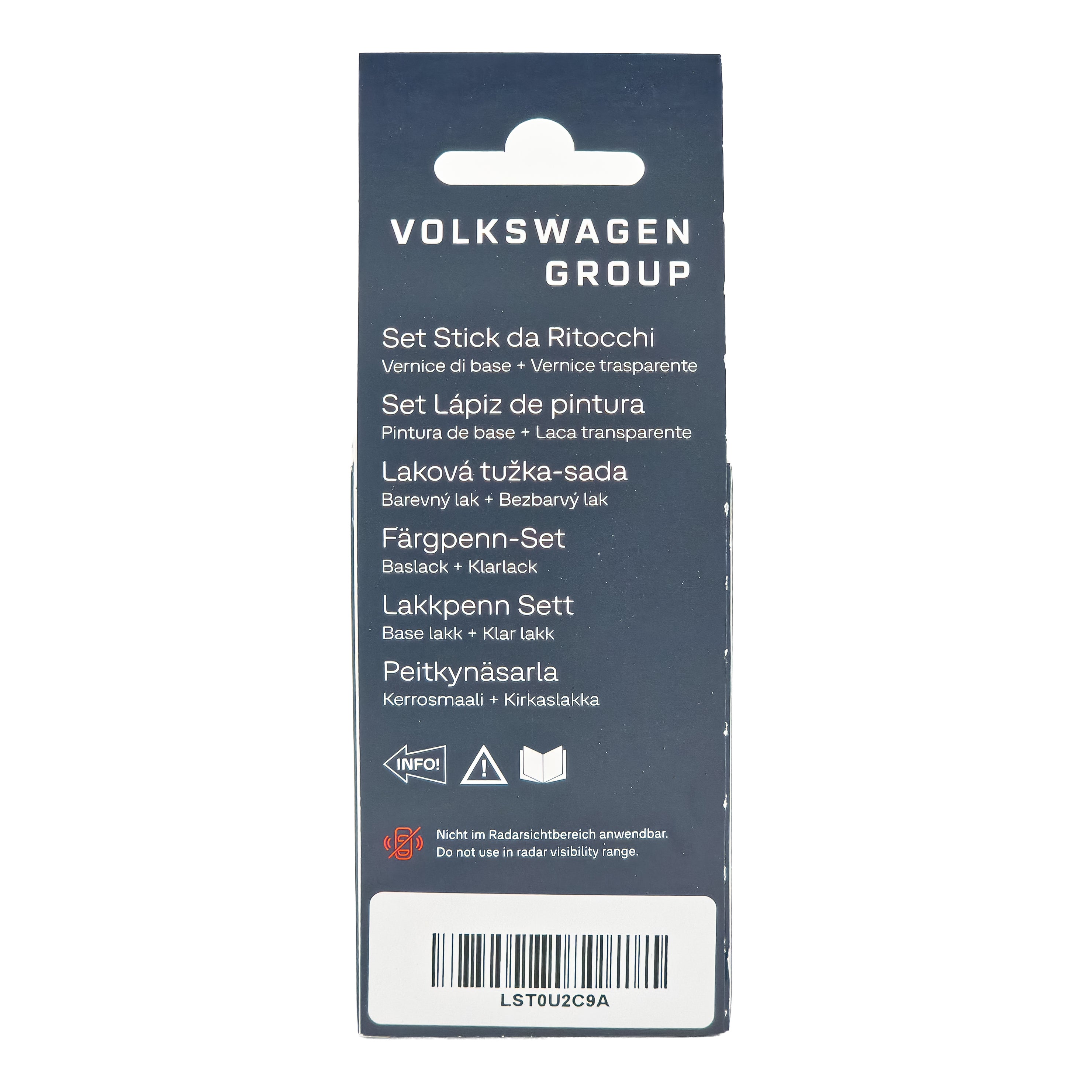 VW Lackstift Farbcode C9A Lackstift-Set - Pure White LST0U2C9A