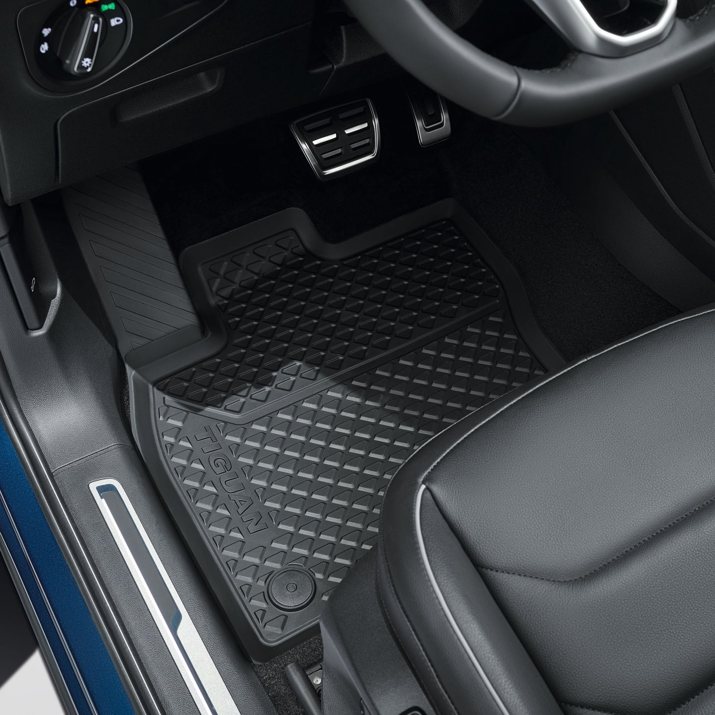 VW Tiguan II MQB rubber mats, 4 pieces, front and rear, 5NB06150082V
