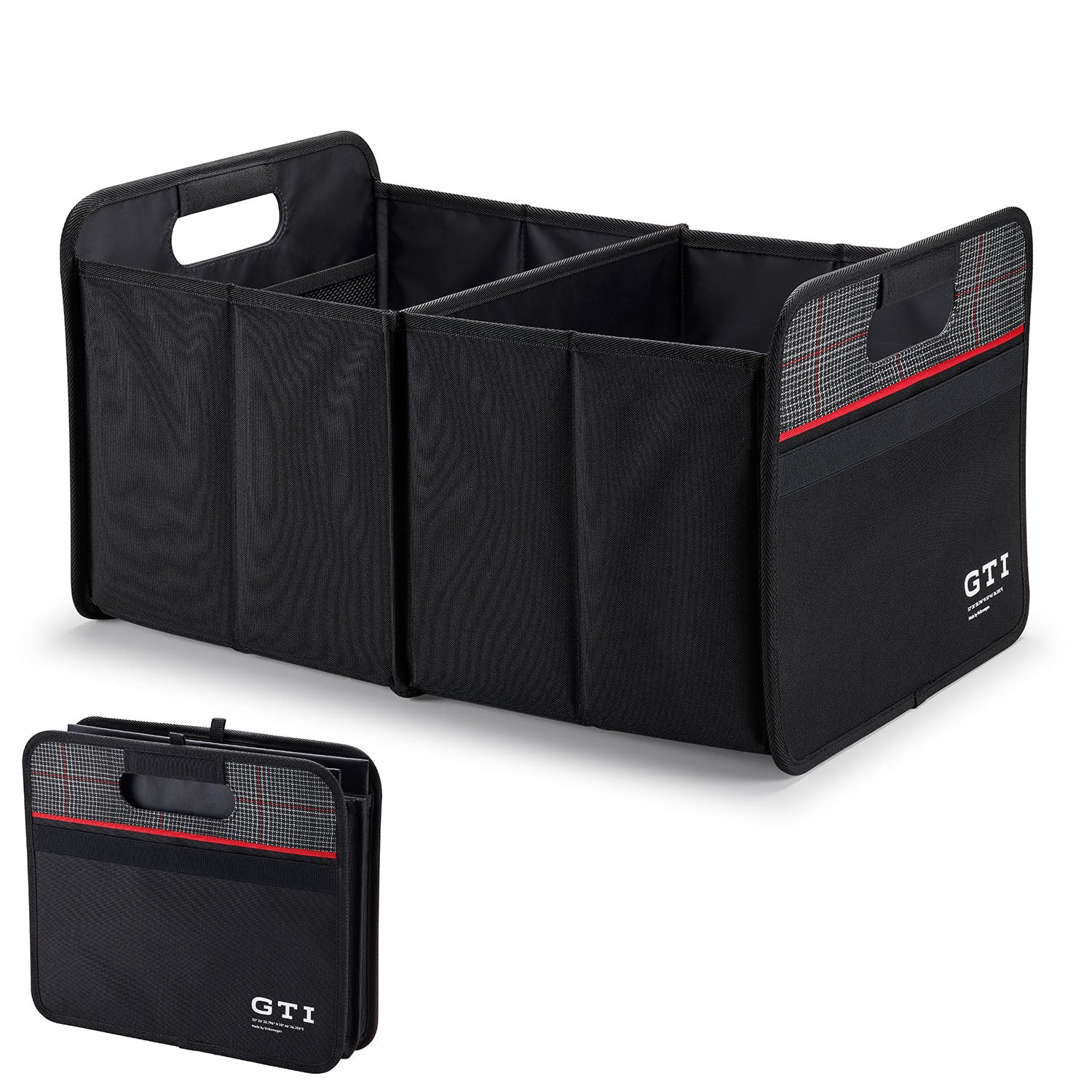VW GTI Faltbox Kofferraumtasche, Kofferraum-Organizer schwarz, 5GV061104