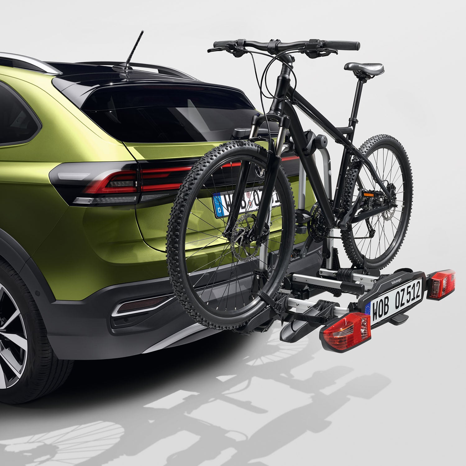 Volkswagen Fahrradträger Compact II, für AHK, max. 2 Räder, faltbar & abklappbar, 3C0071105B