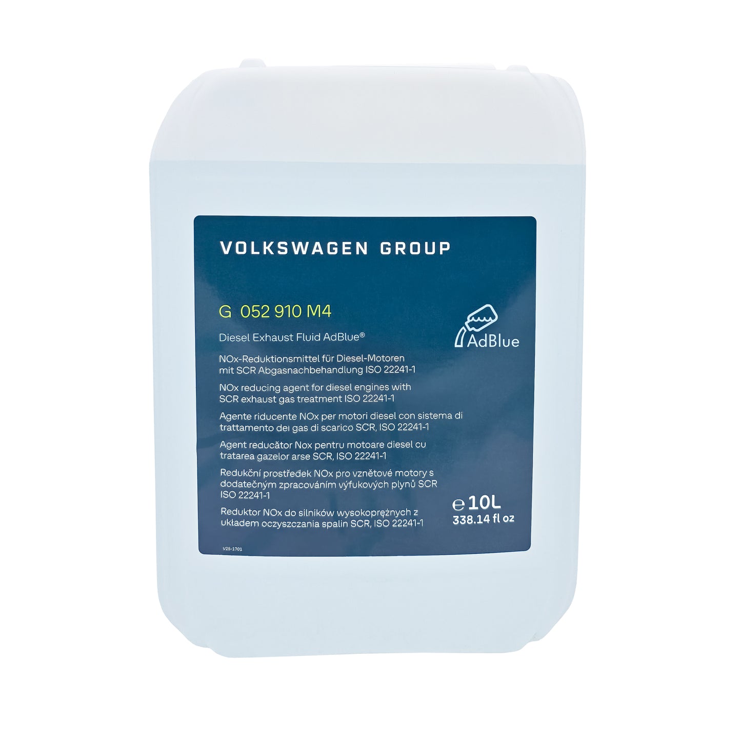 VW AdBlue Harnstoff 10L Kanister mit Einfülltrichter, Diesel Exhaust Fluid, G052910M4