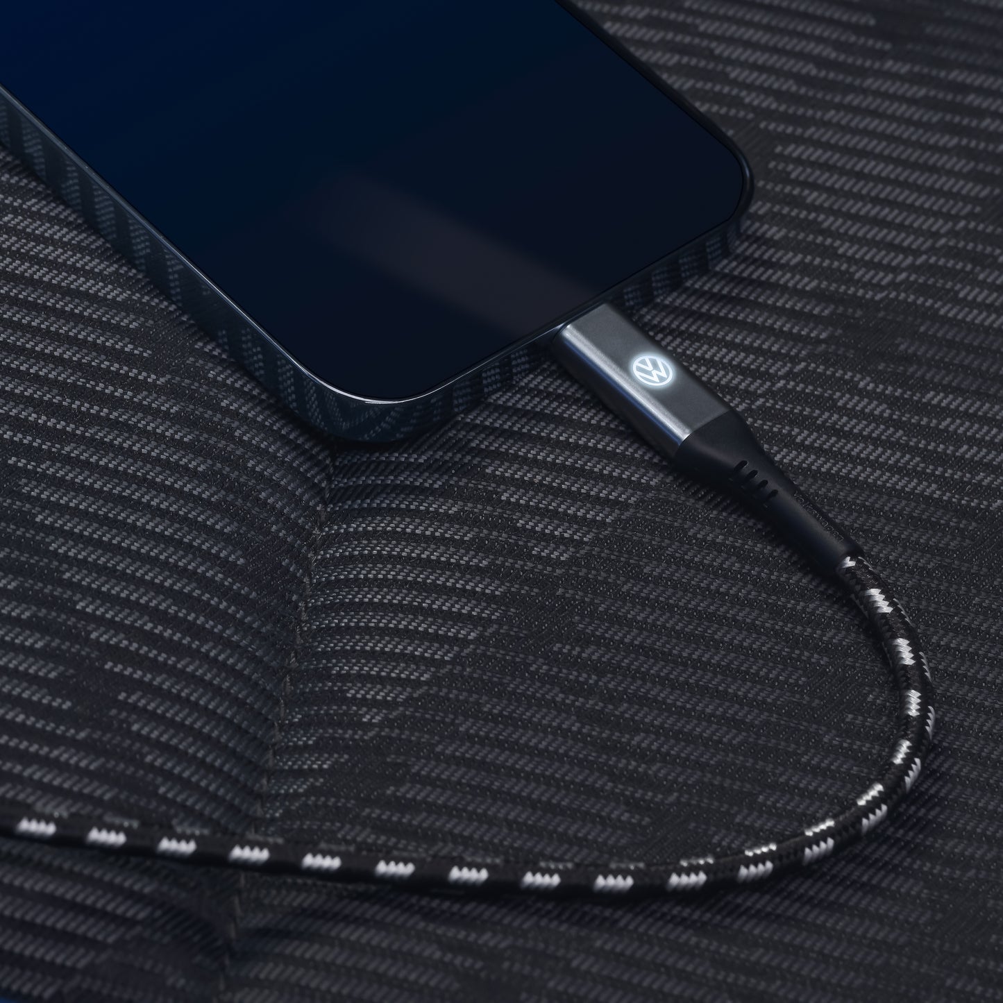 VW USB-C auf Apple Lightning Premium Ladekabel, Anschlusskabel 100cm lang, 000051446CC