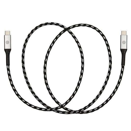 VW USB-C auf USB-C Premium 60W Ladekabel, Anschlusskabel 100cm lang, 000051446CD