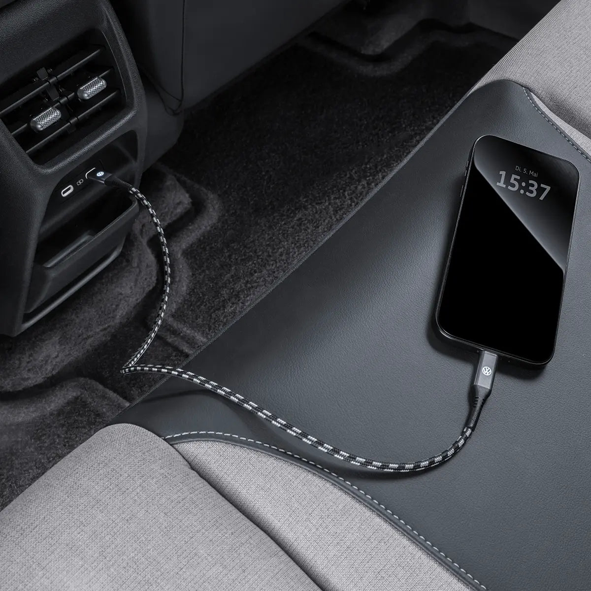 VW USB-C to USB-C Premium 60W charging cable, connection cable 50cm long, 000051446CB