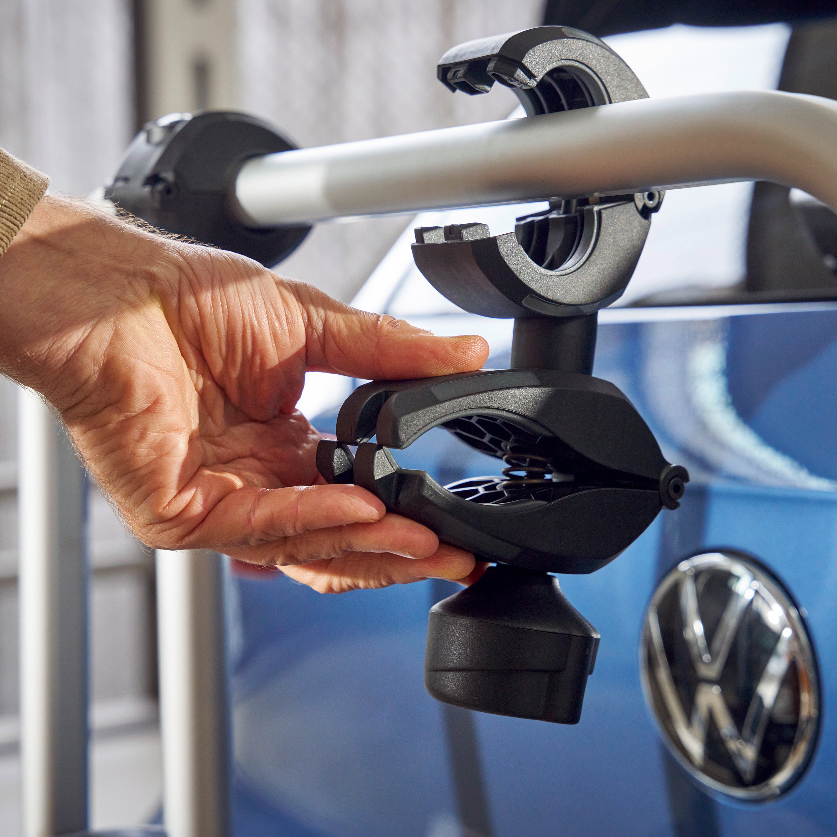 Volkswagen Premium fietsendrager, voor trekhaak, max. 2 fietsen, trekhaakdrager, opvouwbaar & opvouwbaar, 000071105T