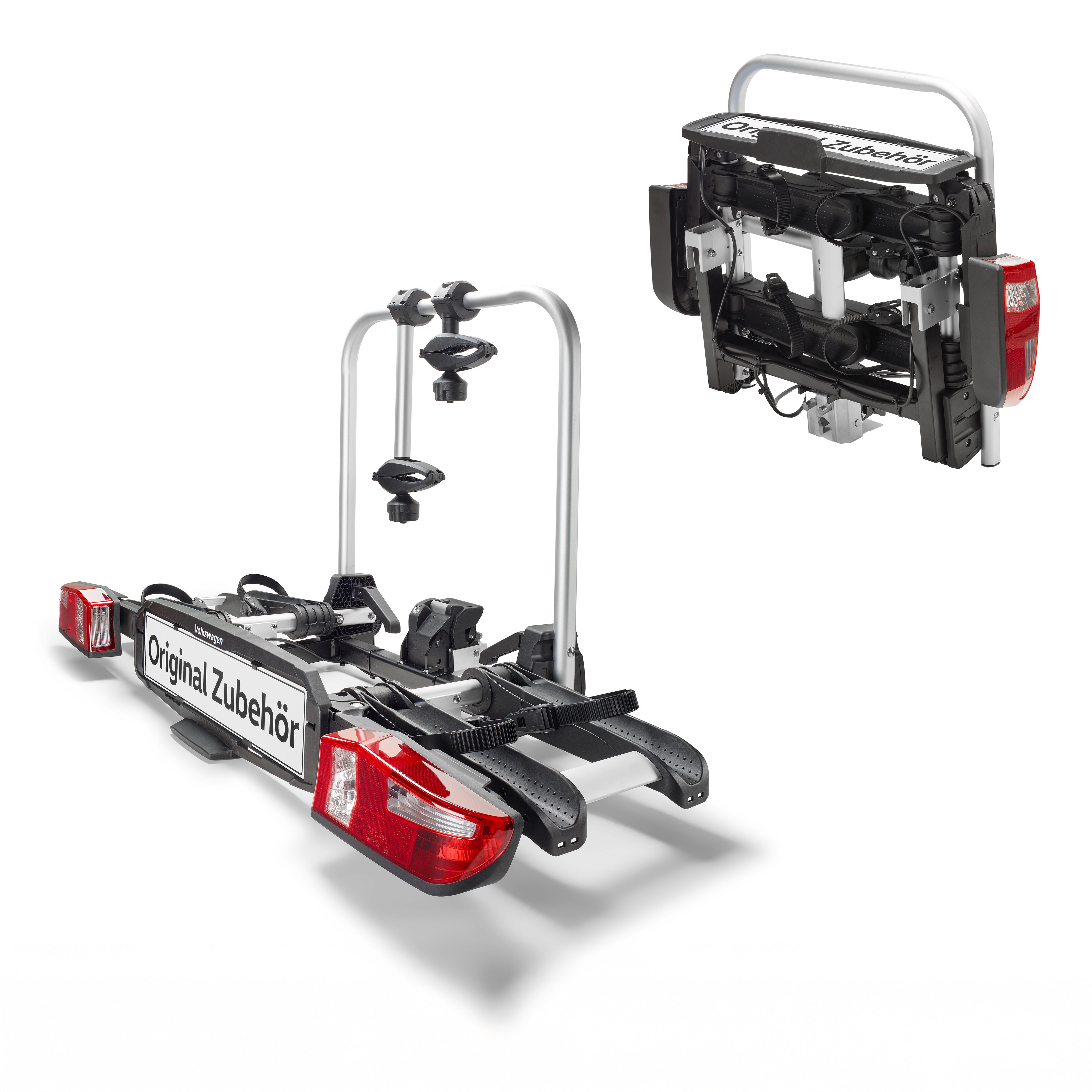 Volkswagen Fahrradträger Premium, für AHK, max. 2 Räder, AHV-Träger, faltbar & abklappbar, 000071105T