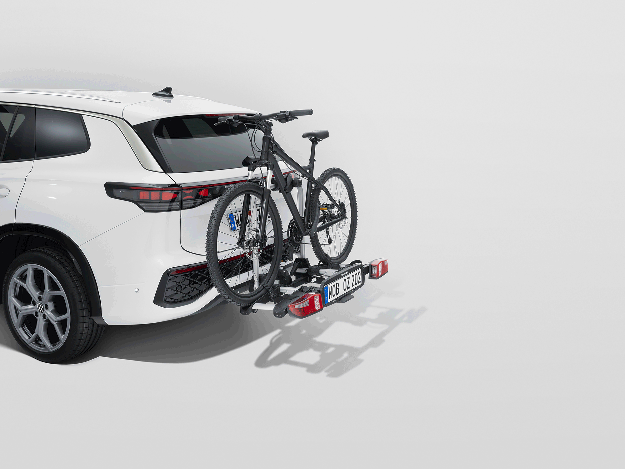 Volkswagen Premium fietsendrager, voor trekhaak, max. 2 fietsen, trekhaakdrager, opvouwbaar & opvouwbaar, 000071105T