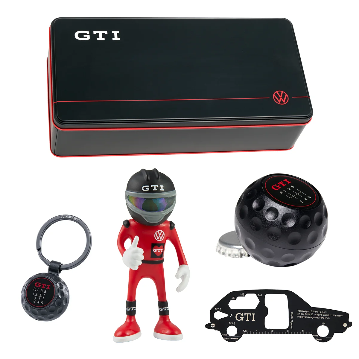 VW GTI Fan Box Lieferumfang ausgepackt