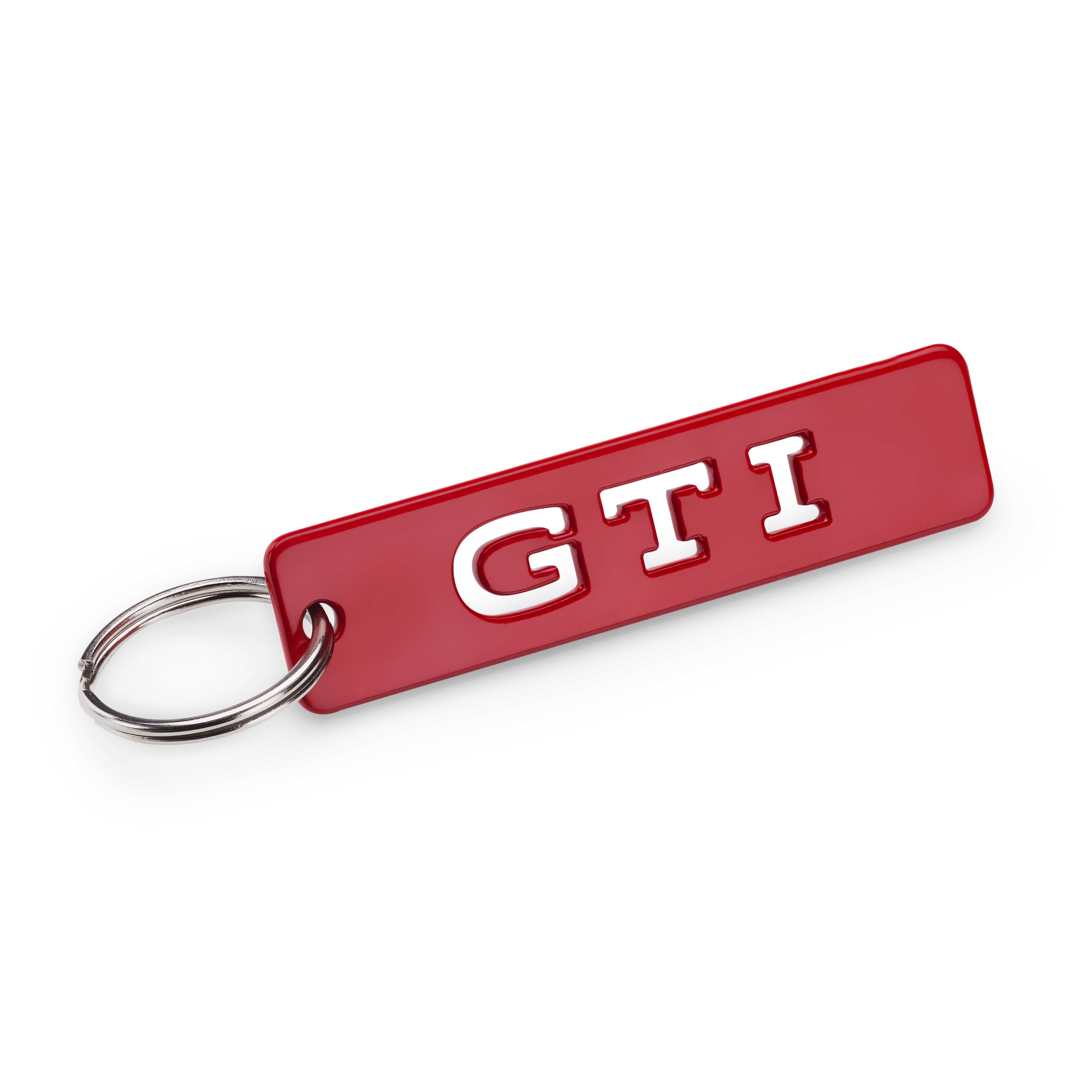 VW GTI Schlüsselanhänger aus Metall in Rot 6x1,4cm, 1H2087010