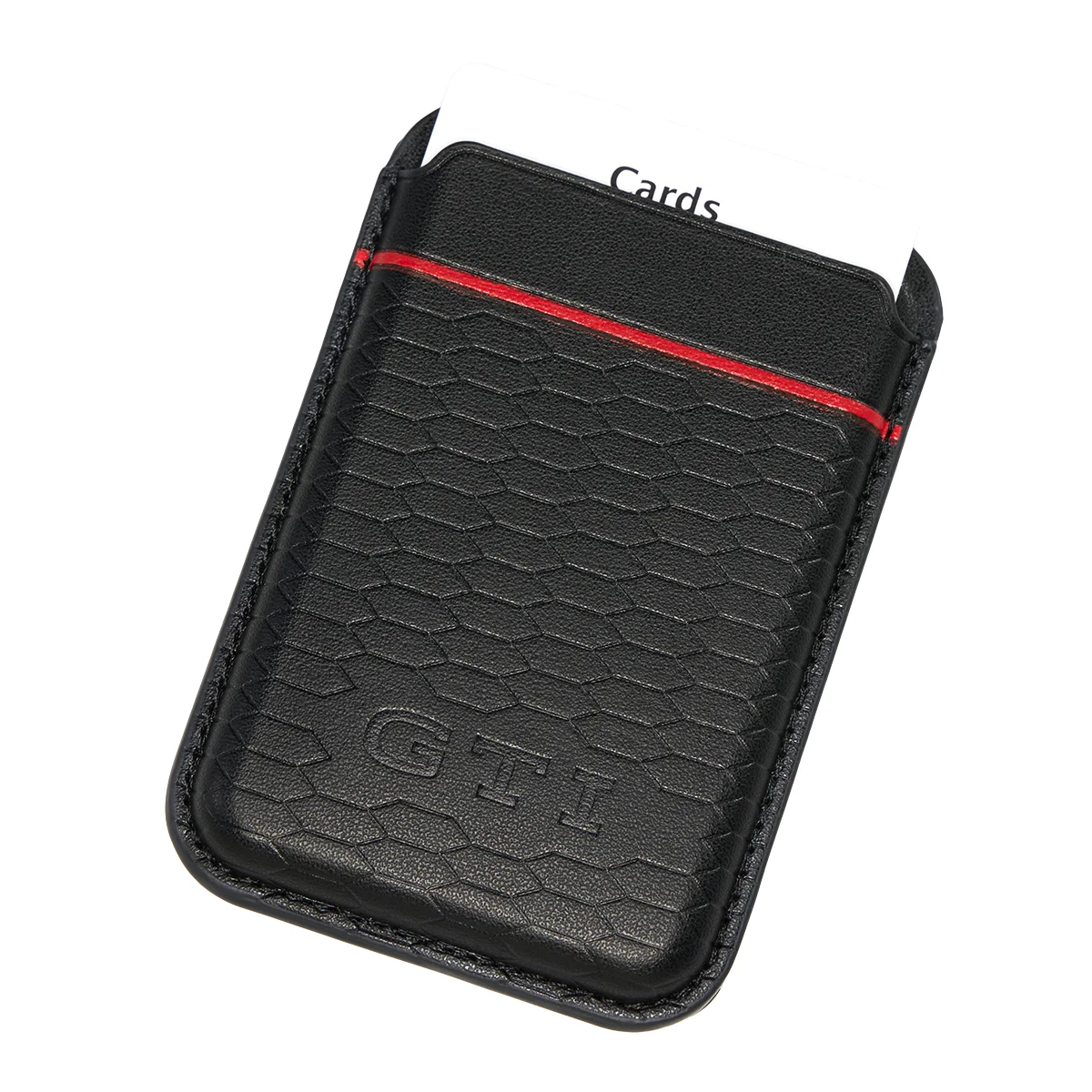 VW GTI Kollektion magnetischer Kartenhalter schwarz für Smartphones mit Magnetring, GTI Design, 3A5087403