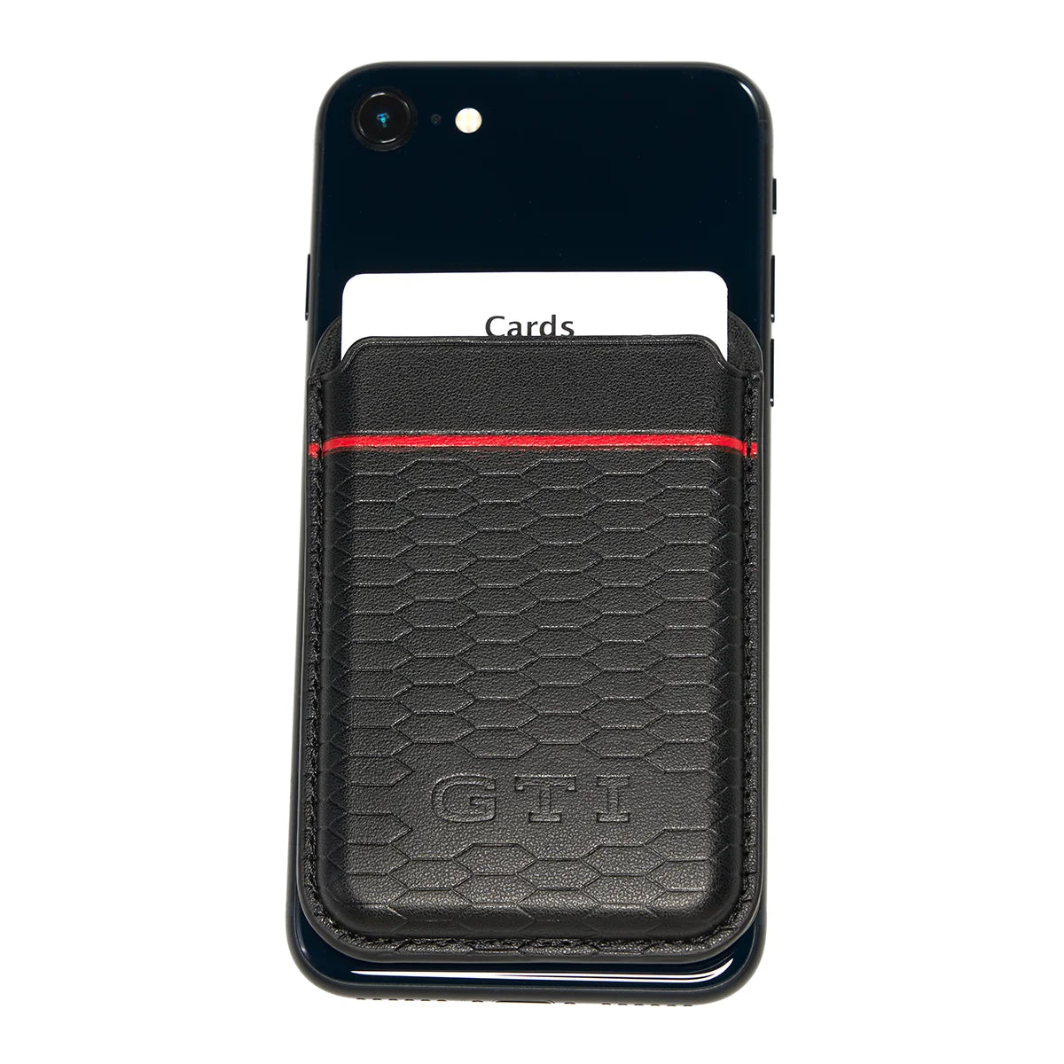 VW GTI Kollektion magnetischer Kartenhalter schwarz für Smartphones mit Magnetring, GTI Design, 3A5087403