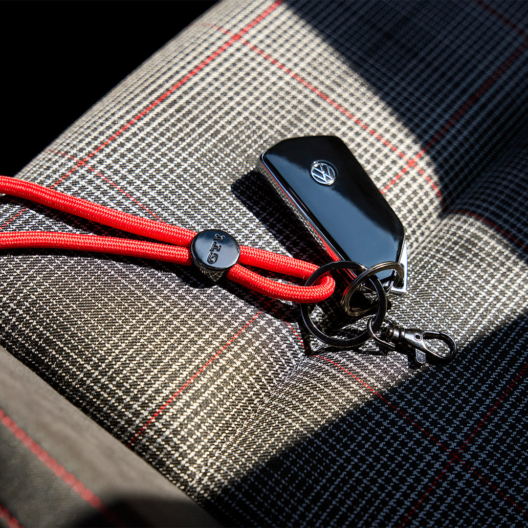 Volkswagen GTI Design Schlüsselanhänger, Logo Keyring, Anhänger rot, 3A4087010A