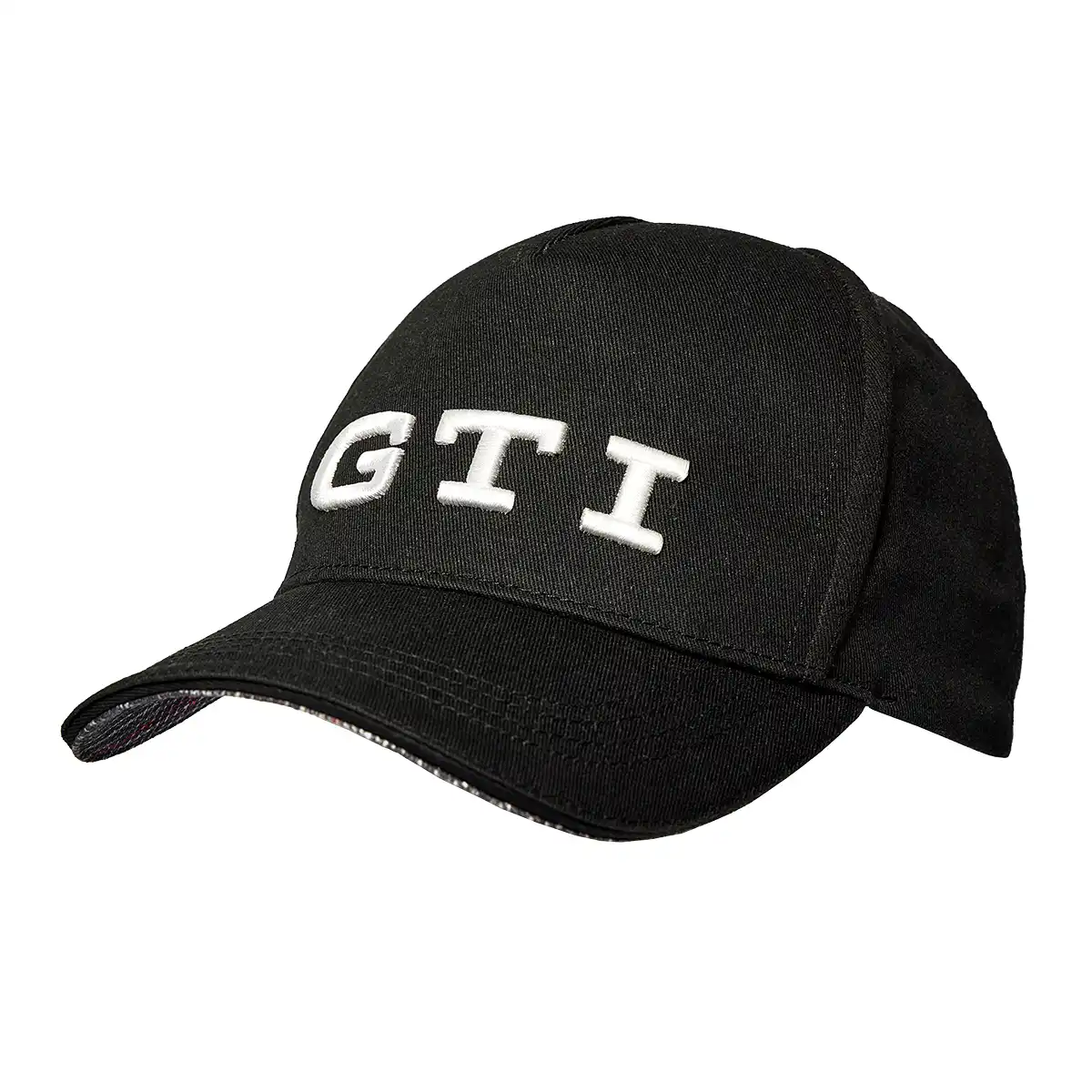 VW Cap GTI Kollektion, Basecap mit GTI-Logo weiß, Kappe schwarz, 3A4084300A041