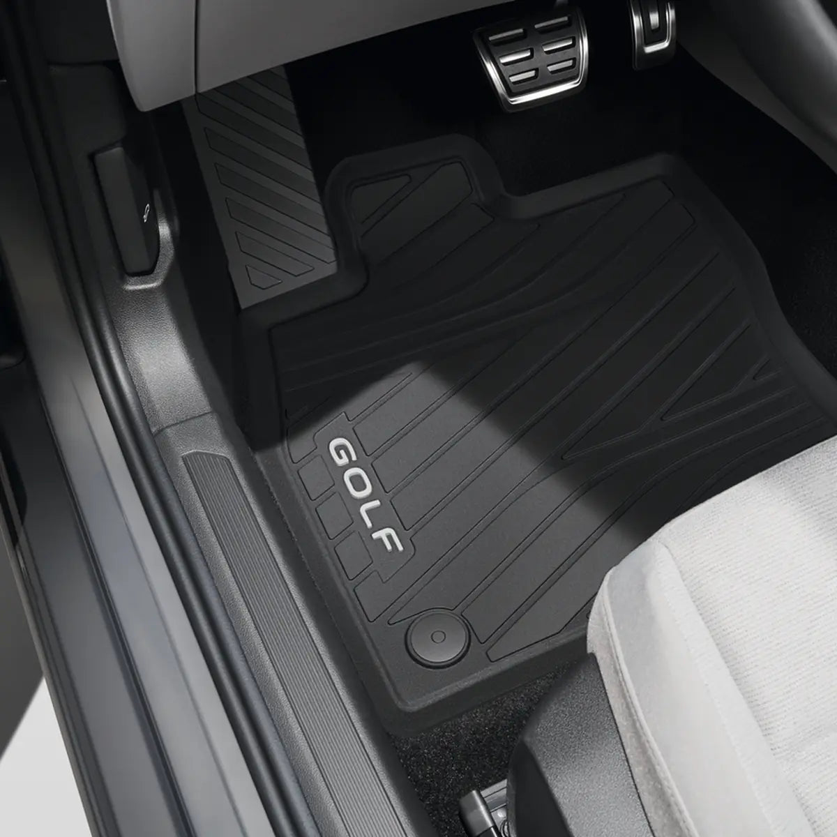 VW Golf 8 Limousine Gummimatte im Fahrerfußraum eingelegt, 5H106150282V