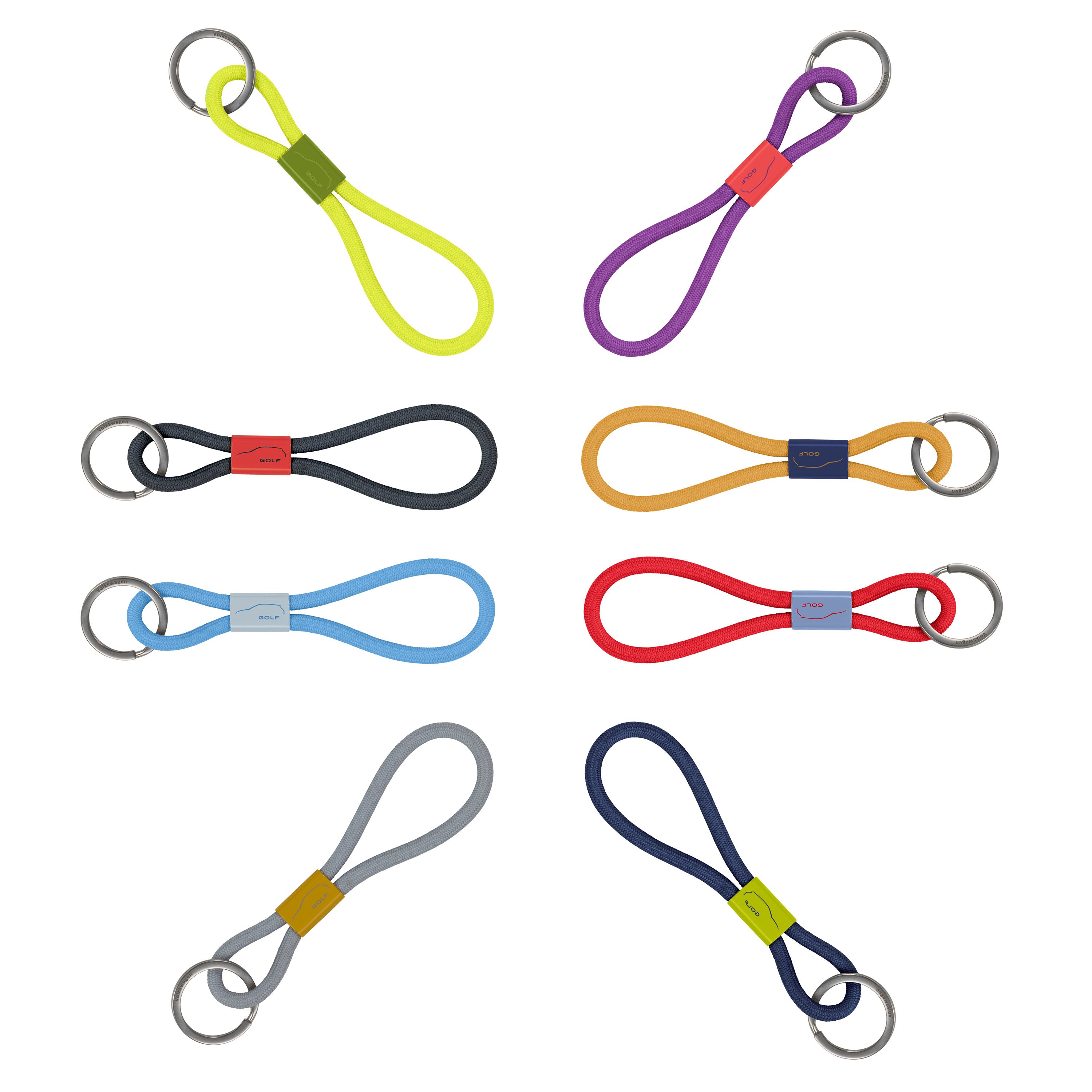 Volkswagen Schlüsselanhänger Golf Kollektion, 8 Designs, Original Zubehör