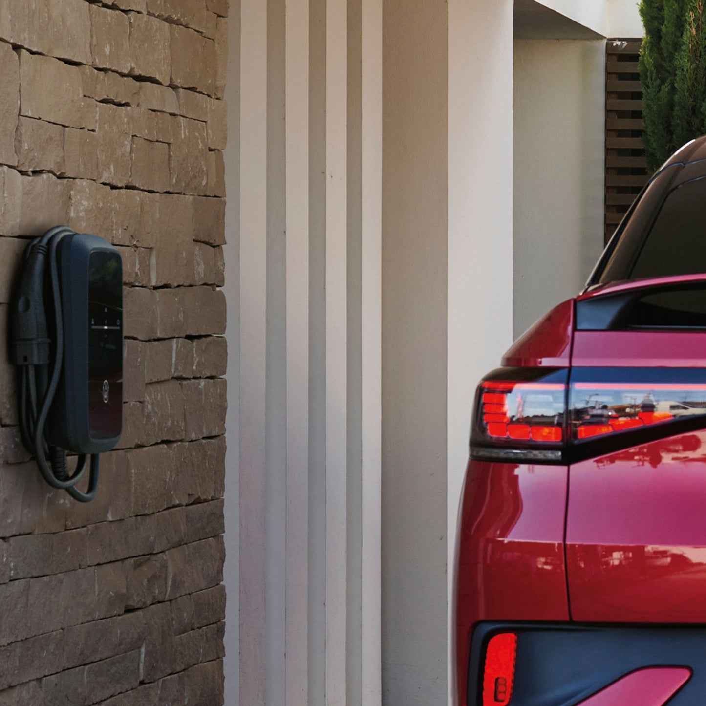 VW ID. Charger Connect 2, 11 kW tallbox met kabel 7,5 m (type 2), app, WLAN, PV -winkel, faseschakelaar