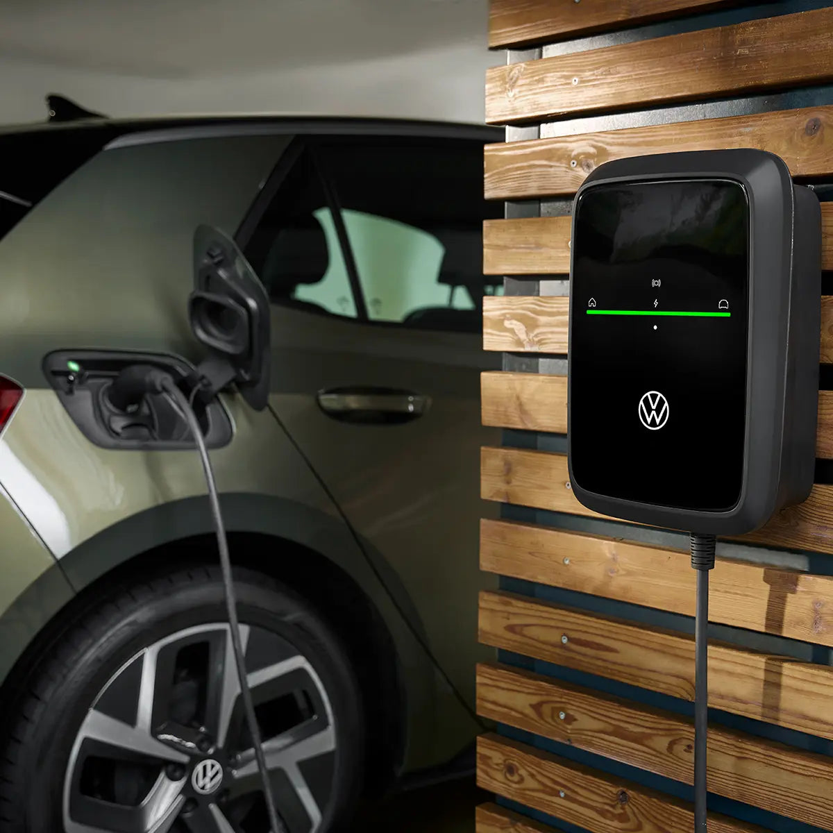 VW ID. Charger Connect 2, 22 kW Wallbox mit Kabel 4,5m oder 7,5m (Typ2), App, WLAN, PV-Laden, Phasenumschaltung