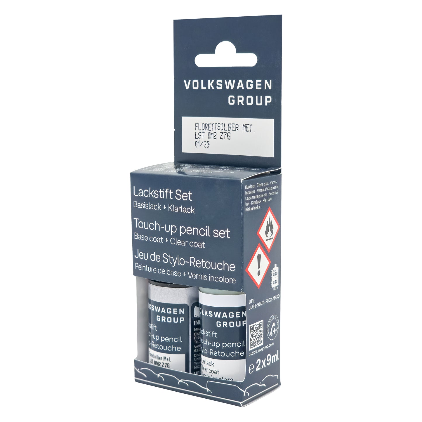 VW Audi Lackstift Color Code Z7G Lackstift Set LZ7G - Florett Silver Metallic - LST0M2Z7G