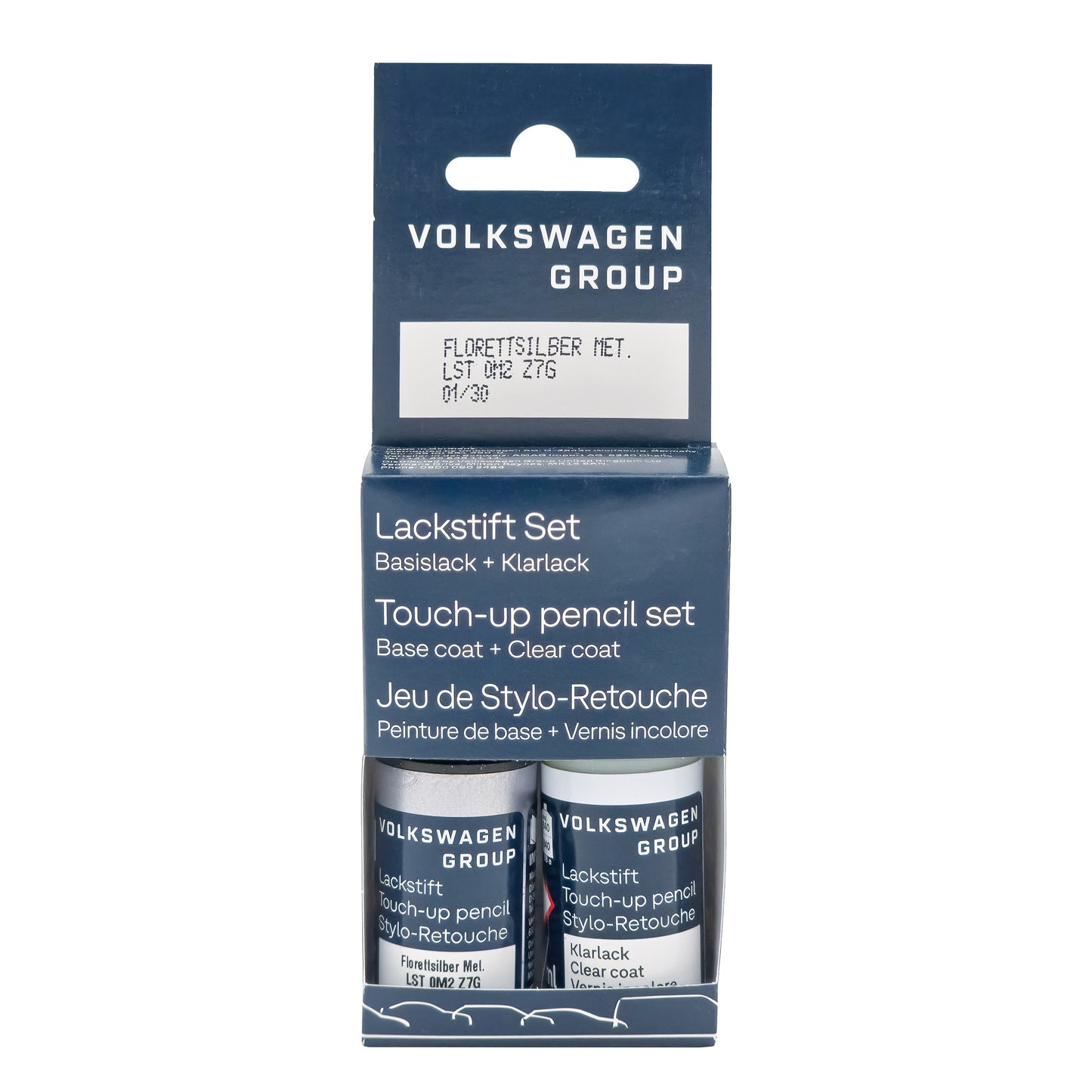 VW Audi Lackstift Color Code Z7G Lackstift Set LZ7G - Florett Silver Metallic - LST0M2Z7G