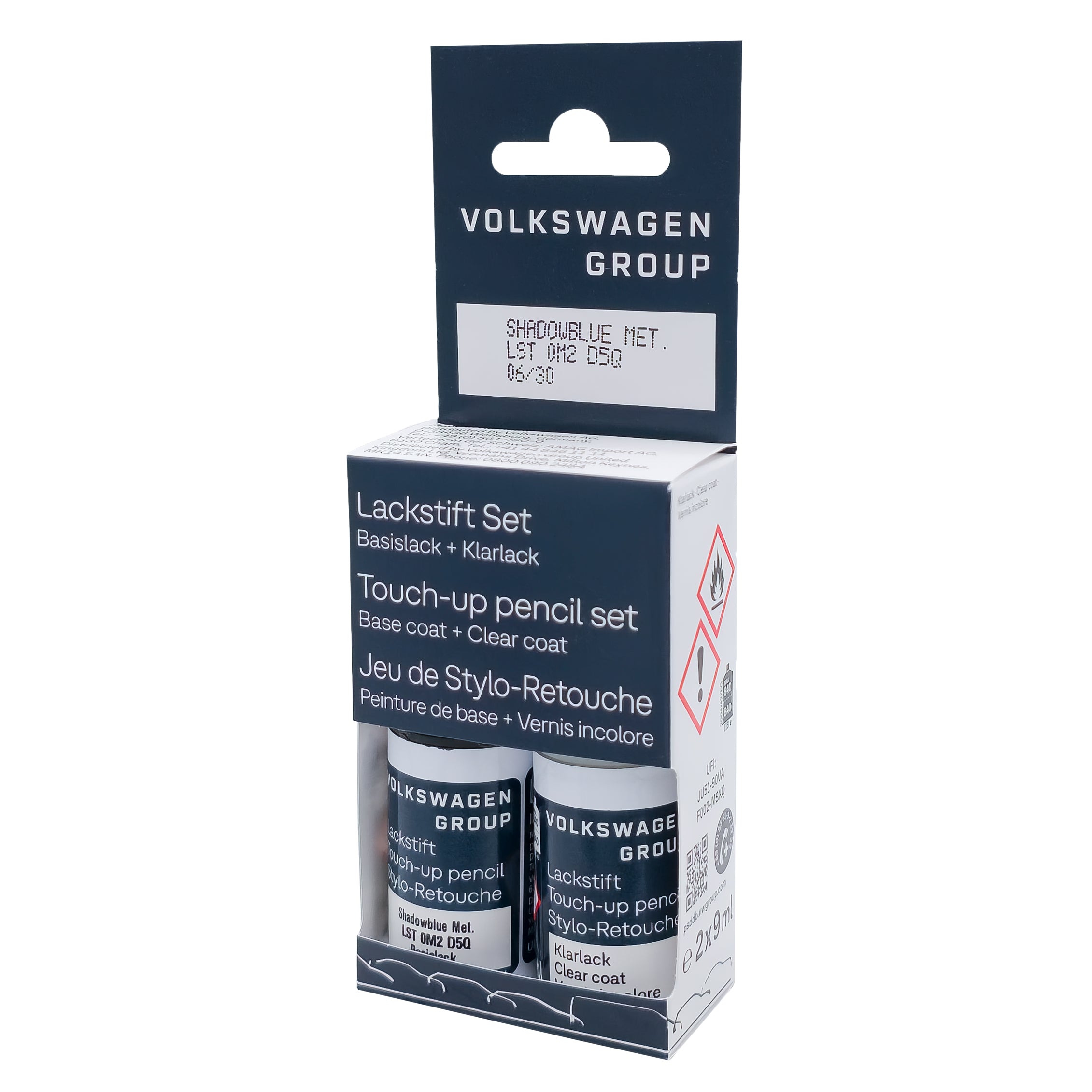 VW Lackstift Farbcode D5Q Lackstift-Set - Shadow Blue Metallic - LST0M2D5Q