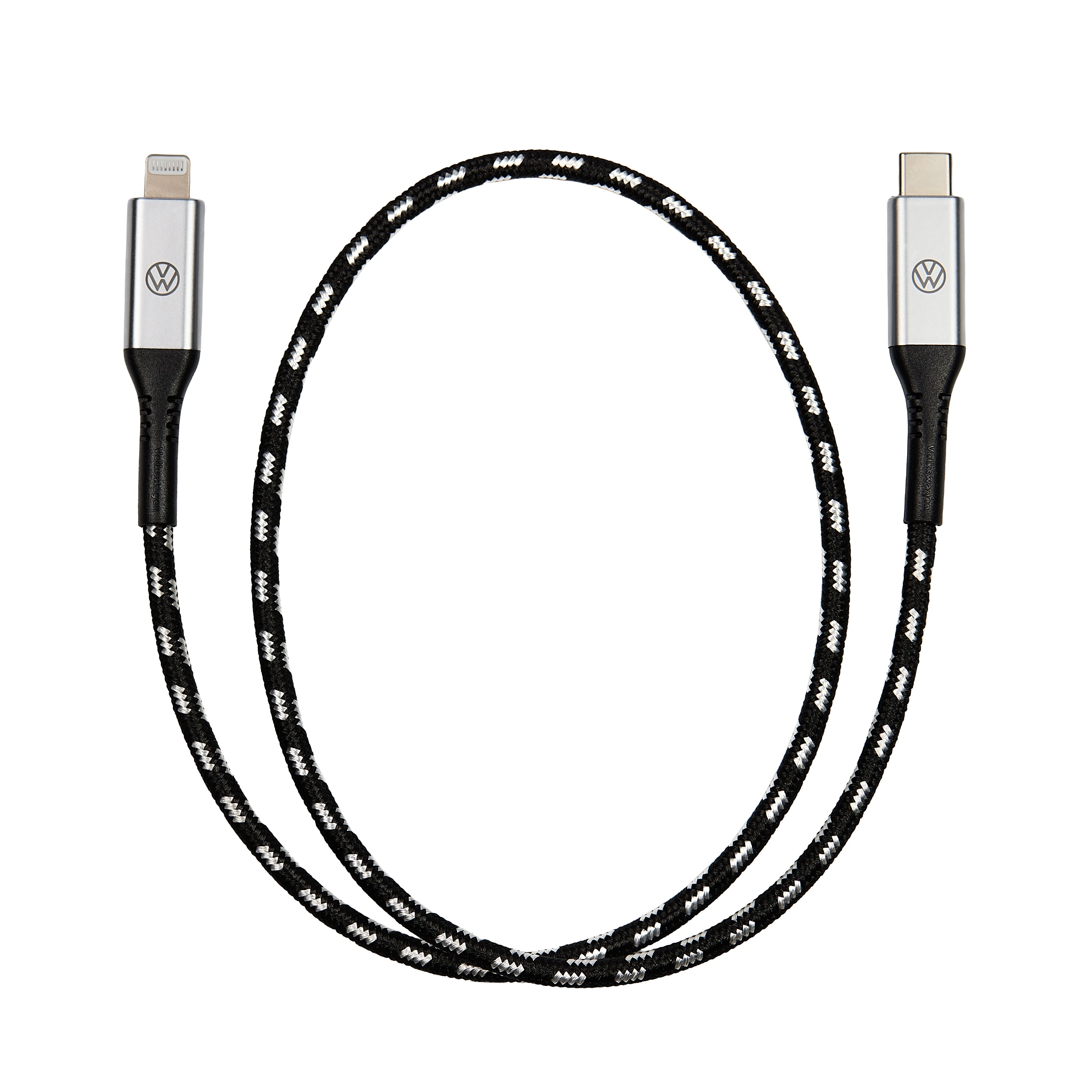Câble de chargement VW USB-C vers Apple Lightning Premium, câble de connexion de 50 cm de long, 000051446CA