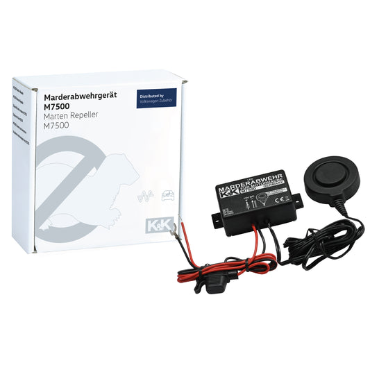 K&K Marderabwehr M7500 KFZ Marderschutz fürs Auto, 180° Grad Sinus Ultraschall, 000054650H