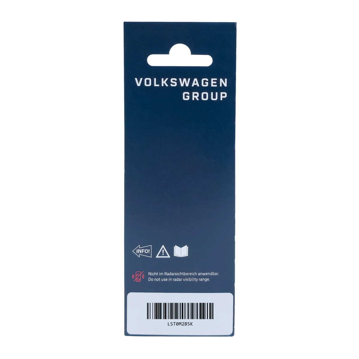 Rückseite der Verpackung des Lackstift-Sets Reef Blue Metallic mit Sicherheitshinweisen und Barcode, LST0M2B5K