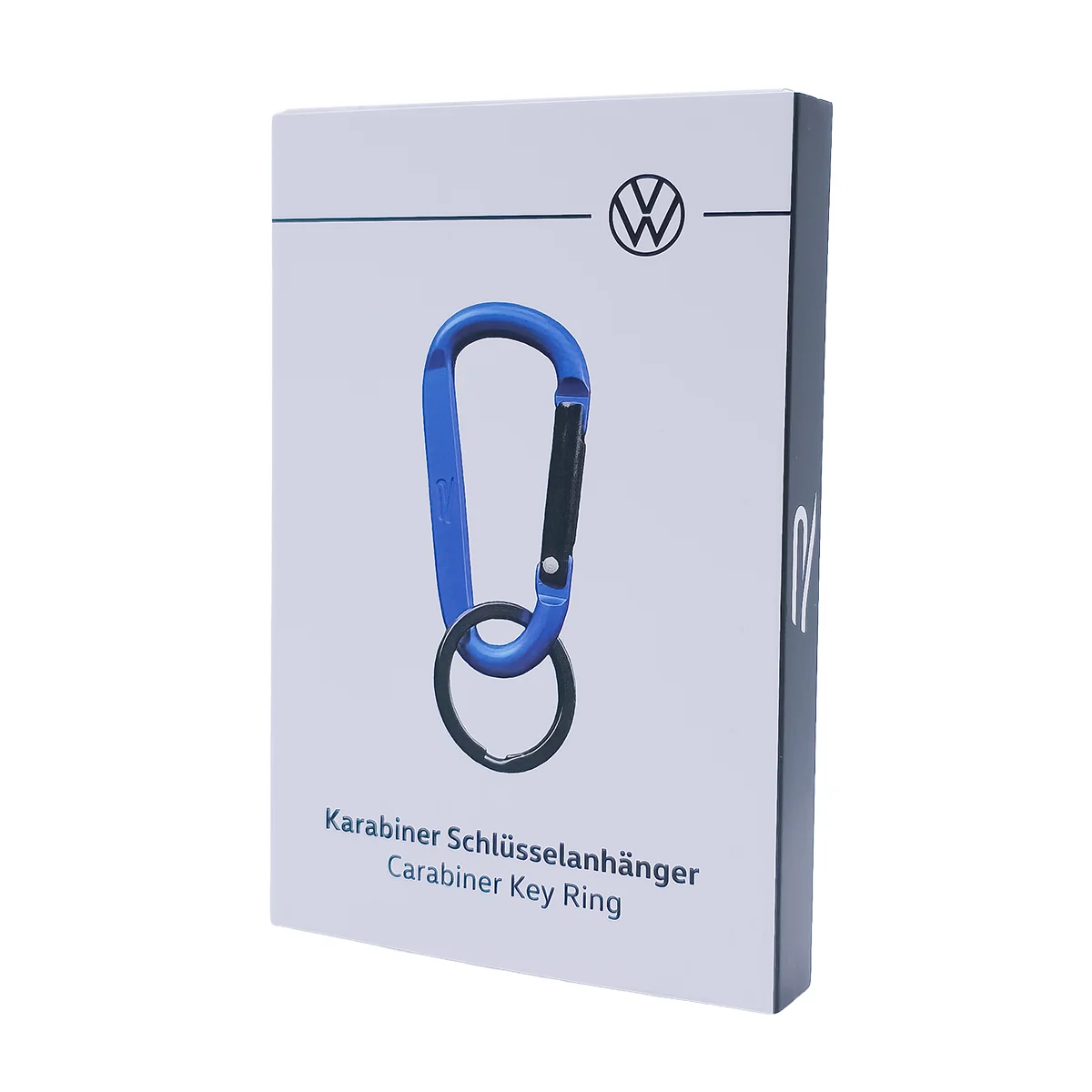 VW R Schlüsselanhänger Karabiner, blau, Original R Kollektion, 3B4087010287
