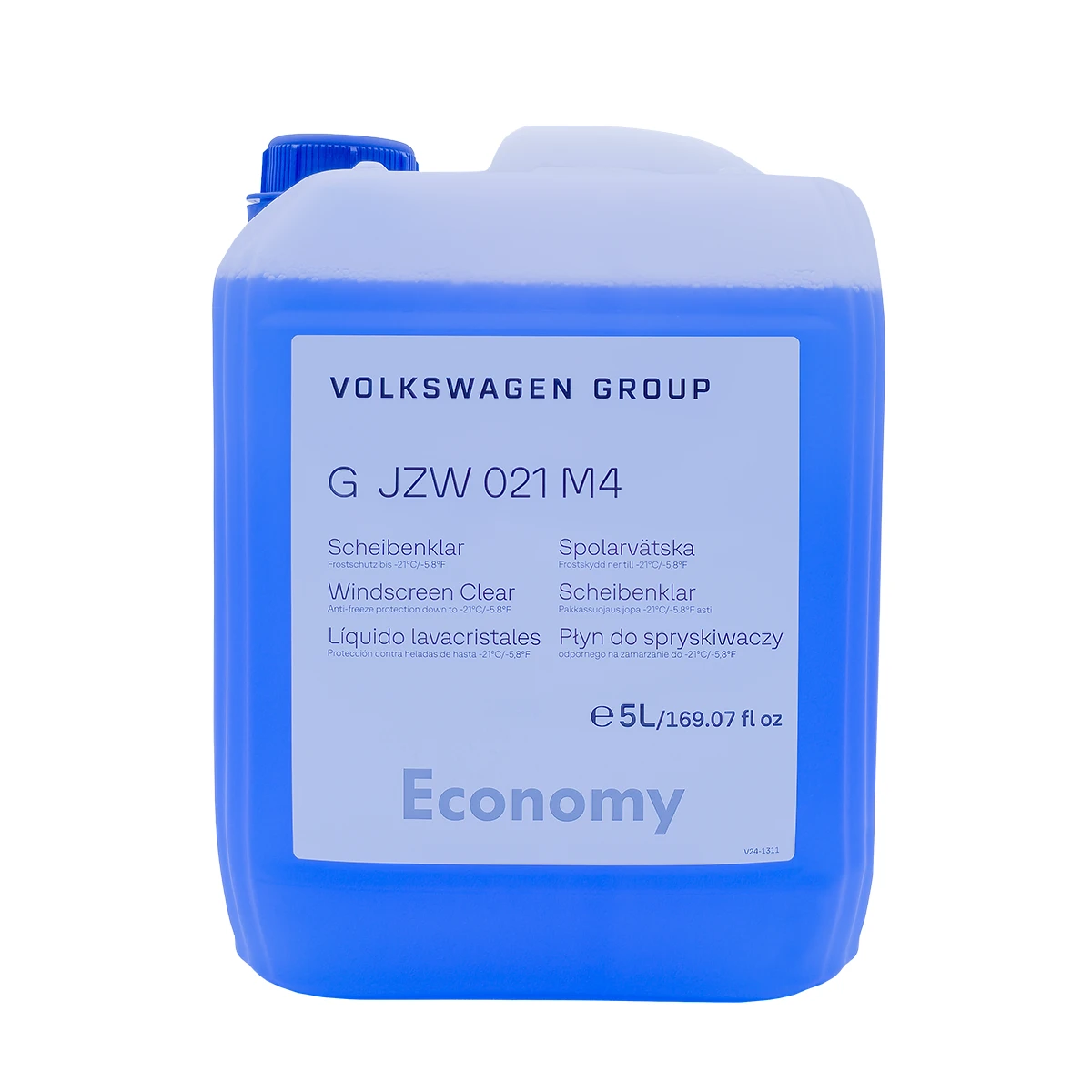 VW Scheibenklar Winter Economy, 5L Fertigmischung, Frostschutz bis -21 °C, GJZW021M4