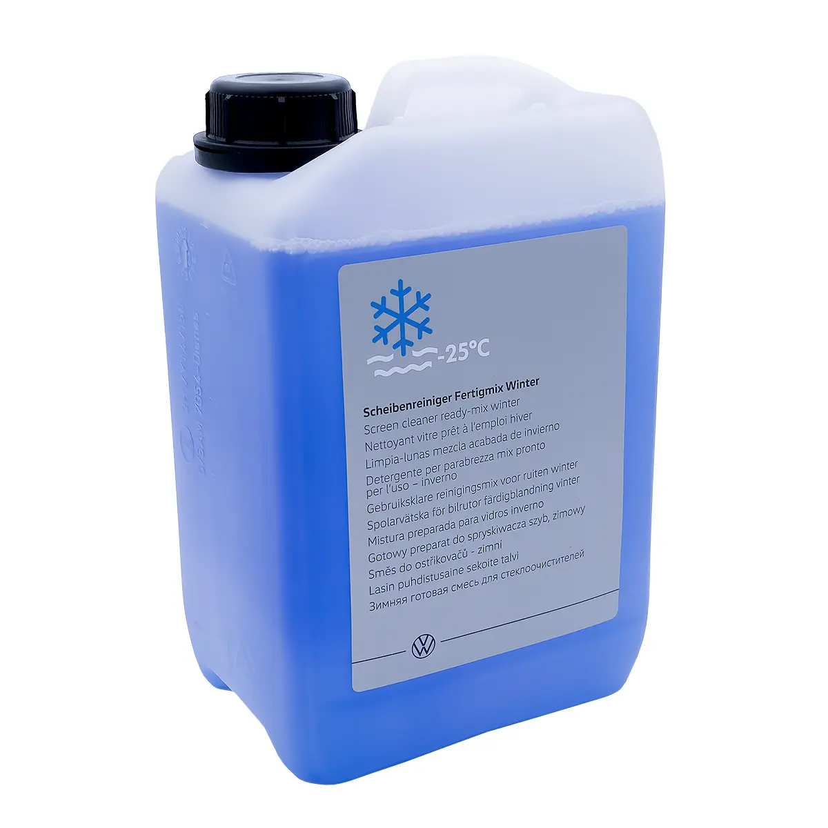 VW Scheibenreiniger Fertigmix Winter 3 Liter Kanister, Green Apple, Frostschutz bis -25 Grad, Teilenummer 000096311AM