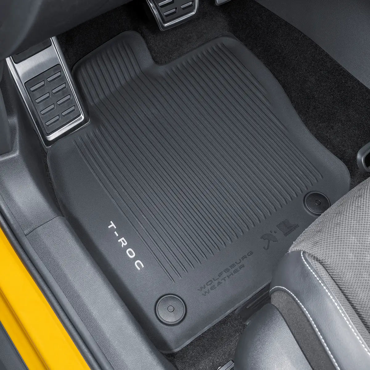 VW T-Roc Gummimatten, 2 Stück, ab Baujahr 2026, vorne und hinten, 2GV06150282V