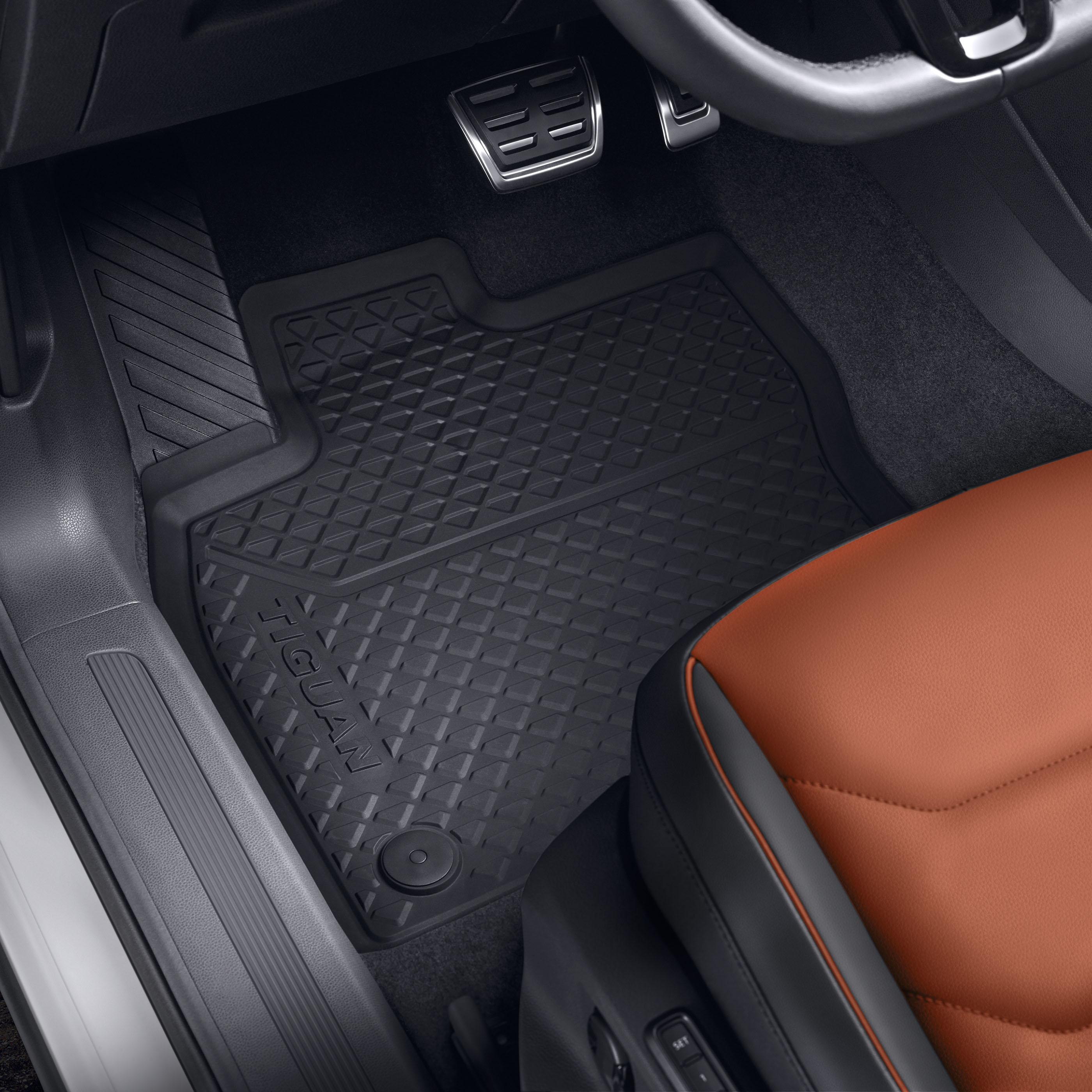 Tapis en caoutchouc VW Tiguan II MQB/Tiguan Allspace, 2 pièces, pour l'avant, 5NB06150282V