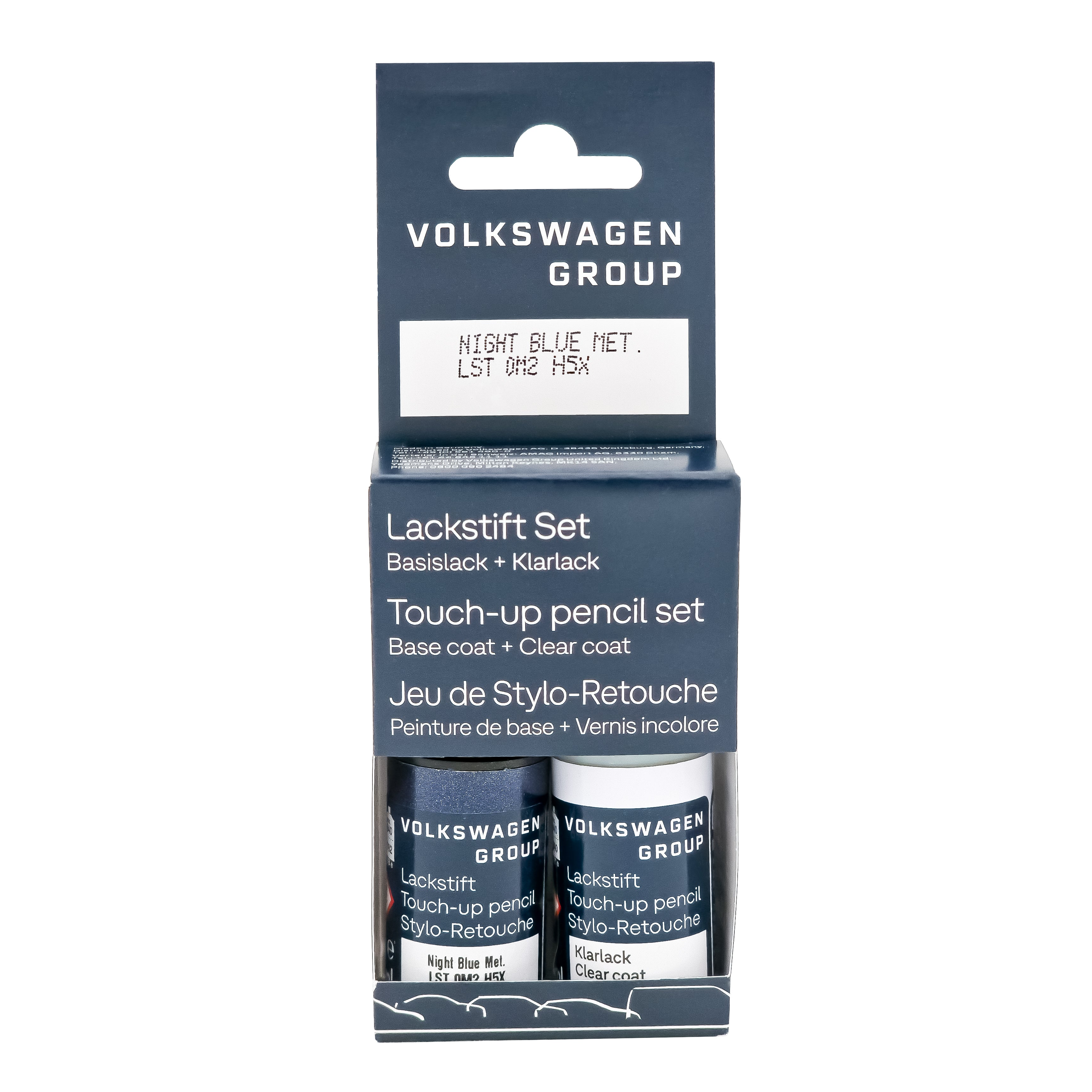 VW Lackstift Farbcode H5X Lackstift-Set - Night Blue - Atlantisblau Metallic LST0M2H5X