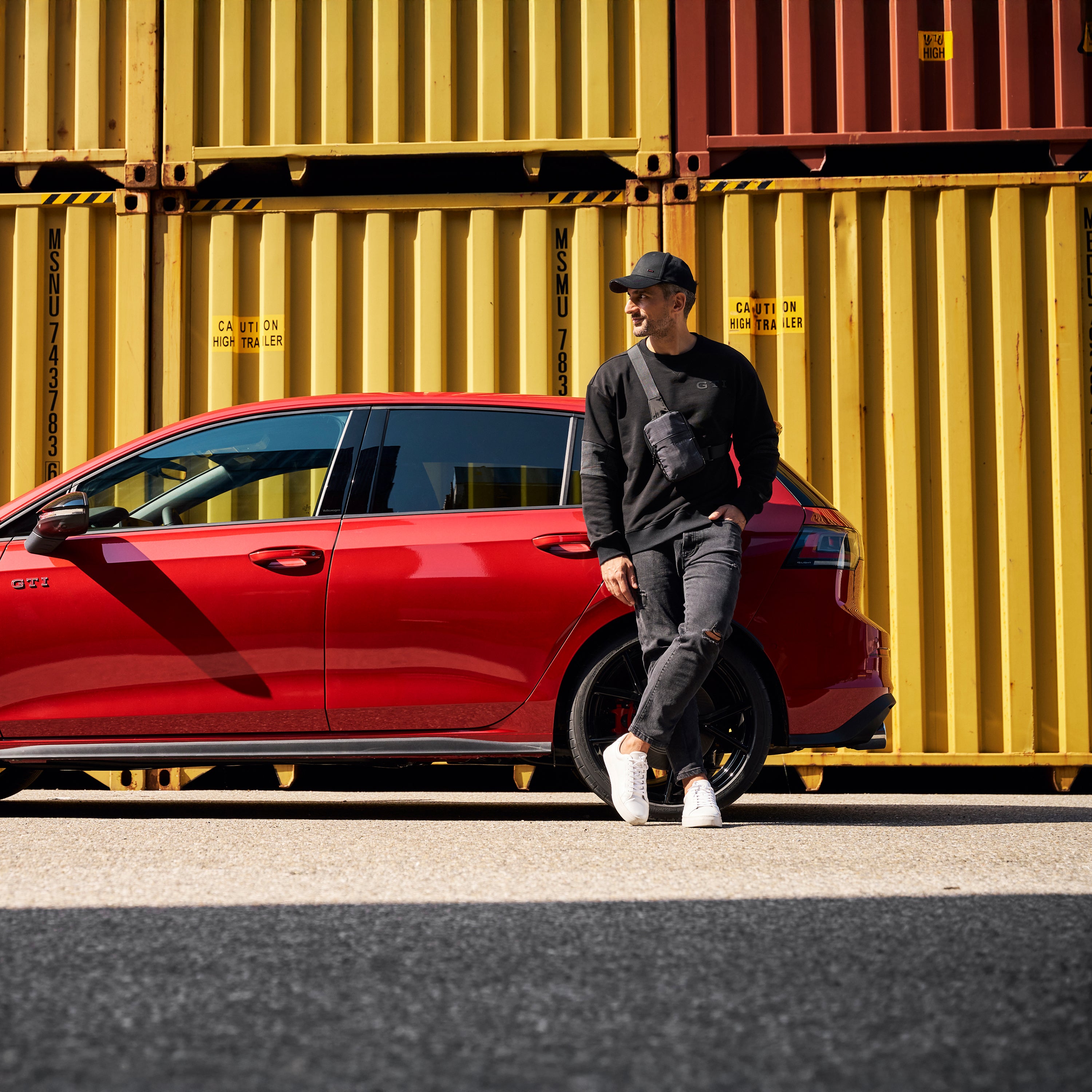 VW Cap GTI collection, casquette de baseball avec logo GTI, casquette noire, 3A5084300A041